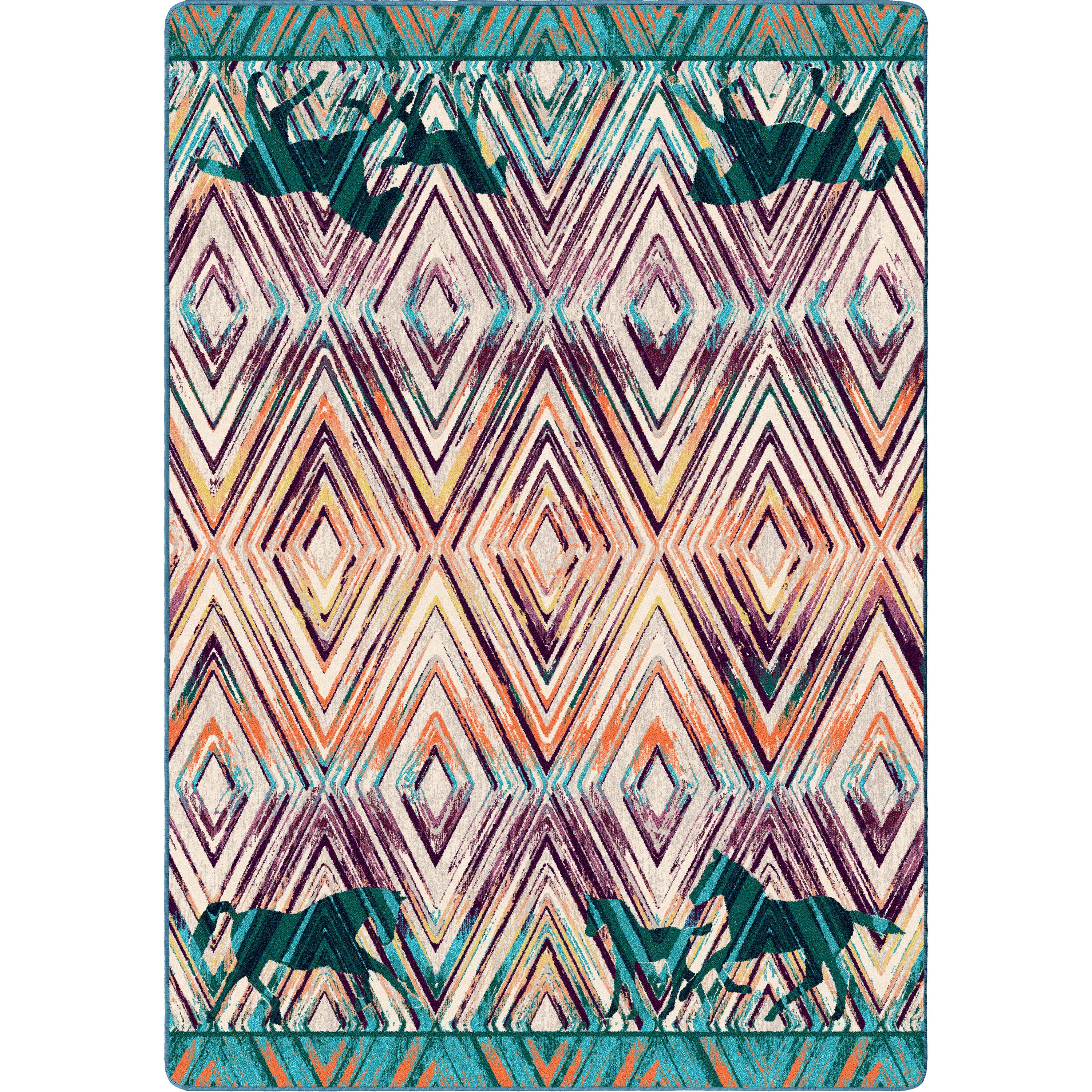 Modern Cowboy Love OKA Rug – Multi Specialty