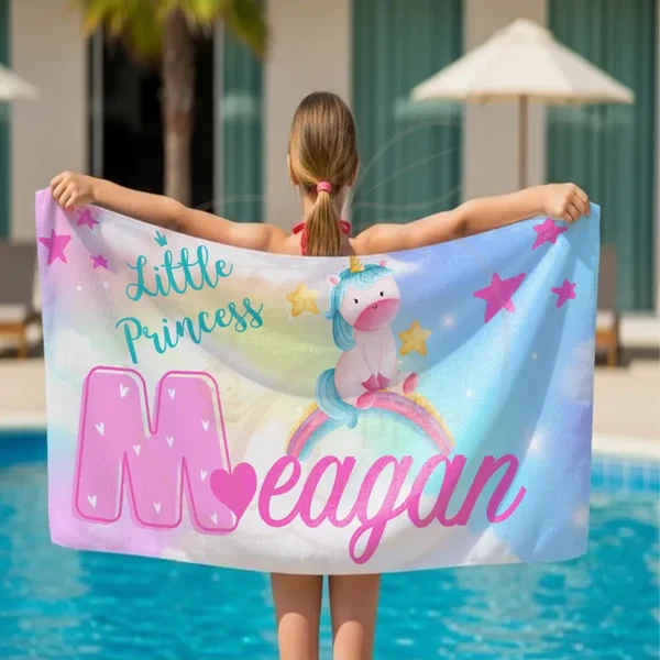 Enhanced Personalized Towels for Kids Teens amp Adults Custom Beach amp Bath Towels Smart