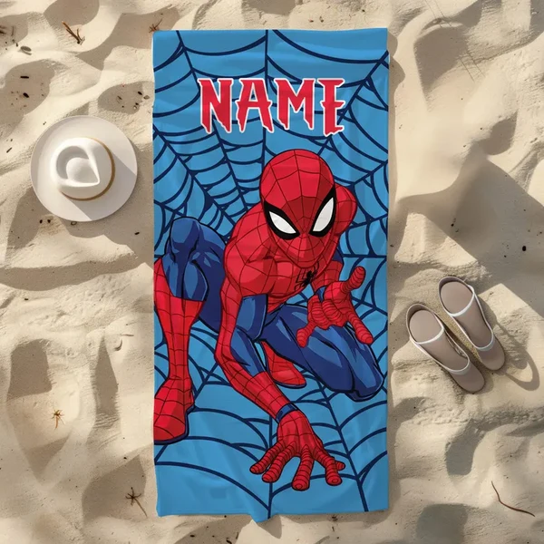 Dependable Disney Marvel Spiderman Beach Towel – Custom Superhero Towel For Kids amp Teens Stylish