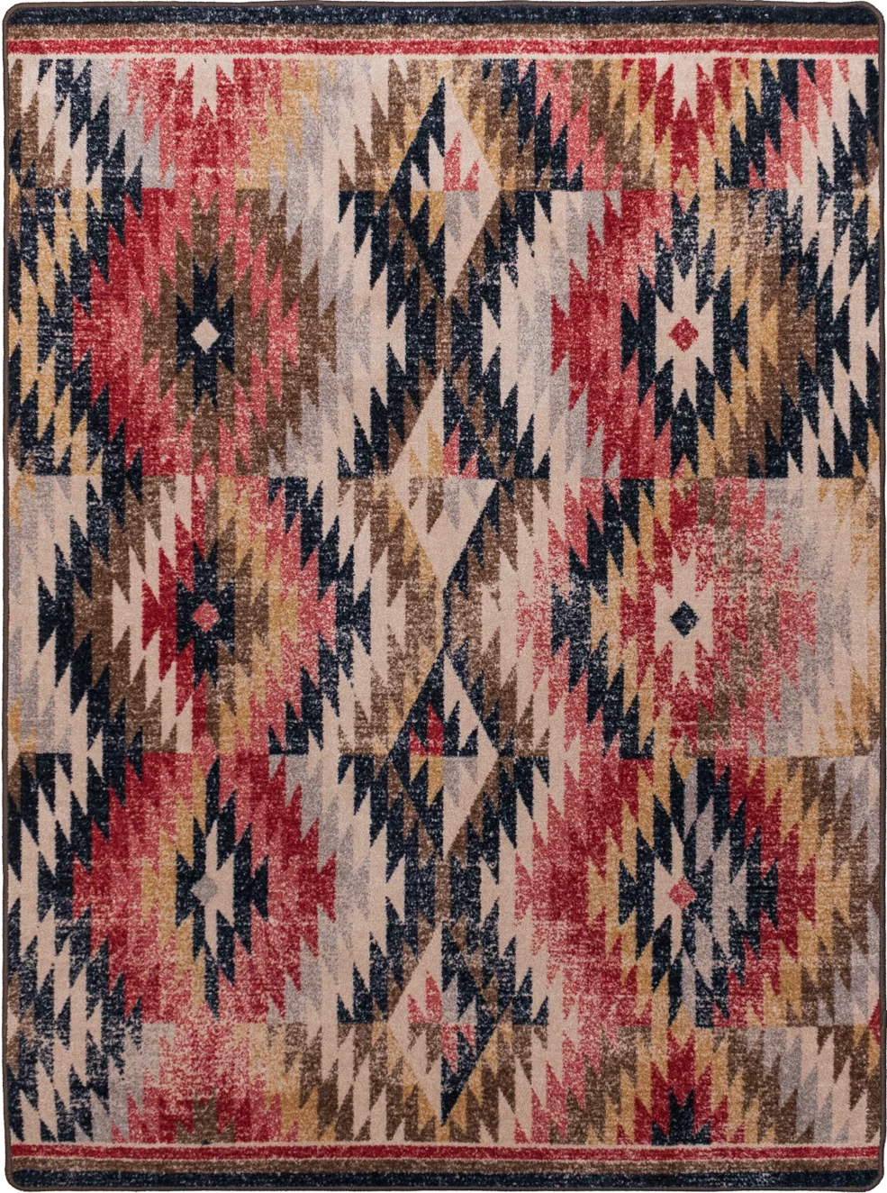 Versatile Just Praying Rug – Distressed Red Crafted