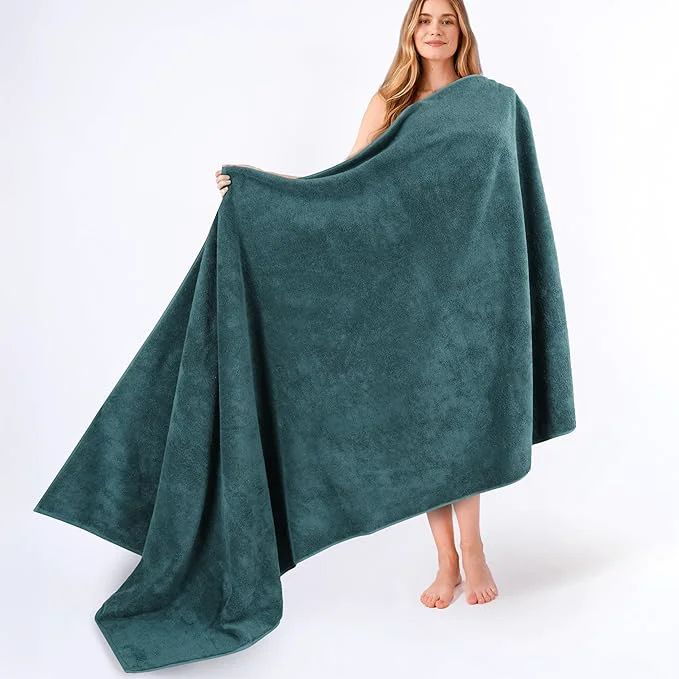 Selected American Soft Linen Cotton 600 GSM Turkish 40×80 Oversized Bath Towel Sheet Advanced