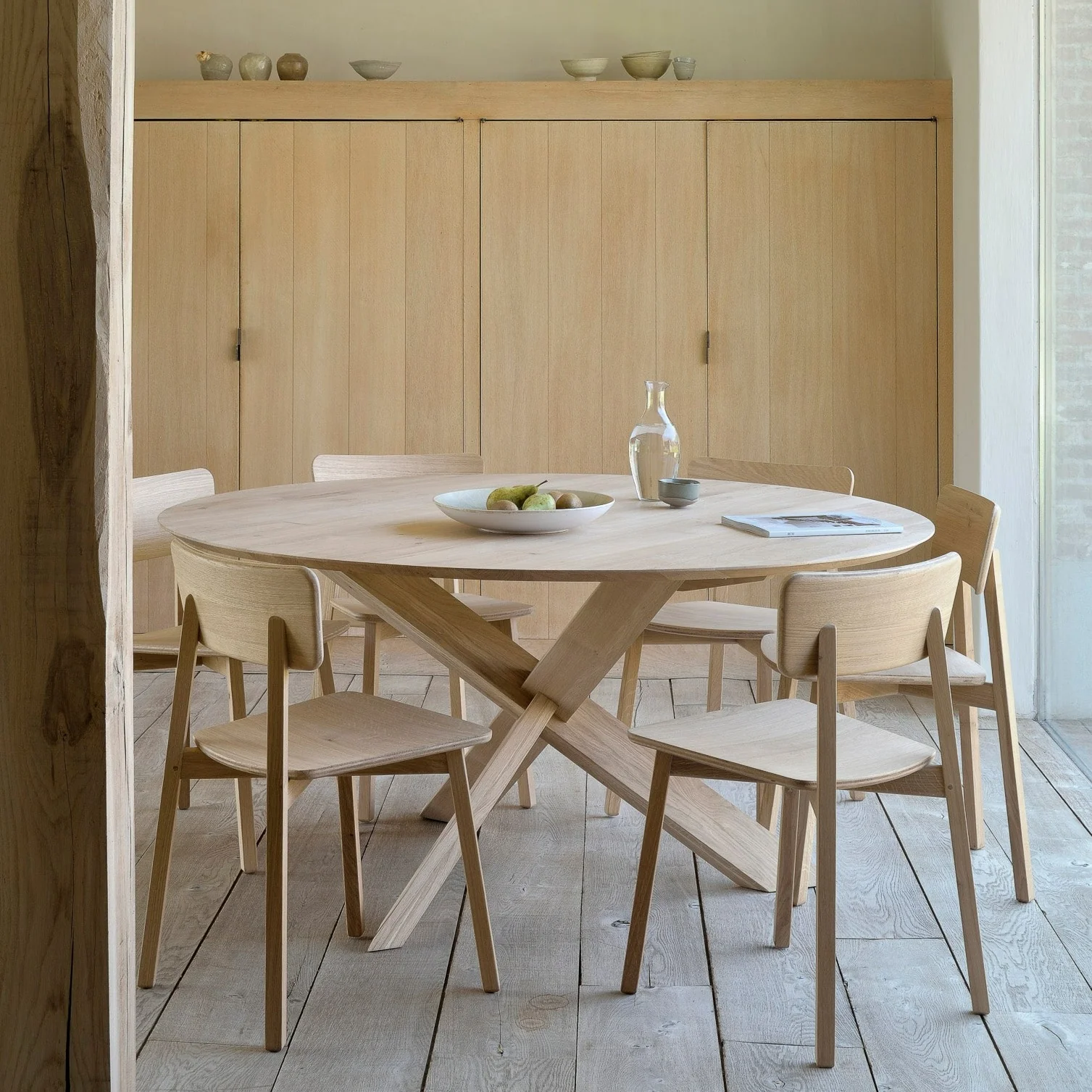 Smooth Ca Dining Chair Varnished Oak Organic