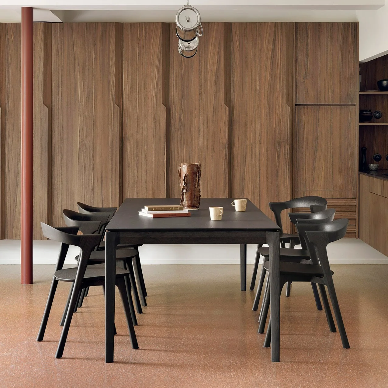 Optimized Bok Solid Brown Oak Dining Chair Smooth