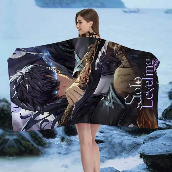 Sophisticated Solo Leveling Beach amp Bath Towel – Soft Absorbent amp Stylish for Fans Exclusive