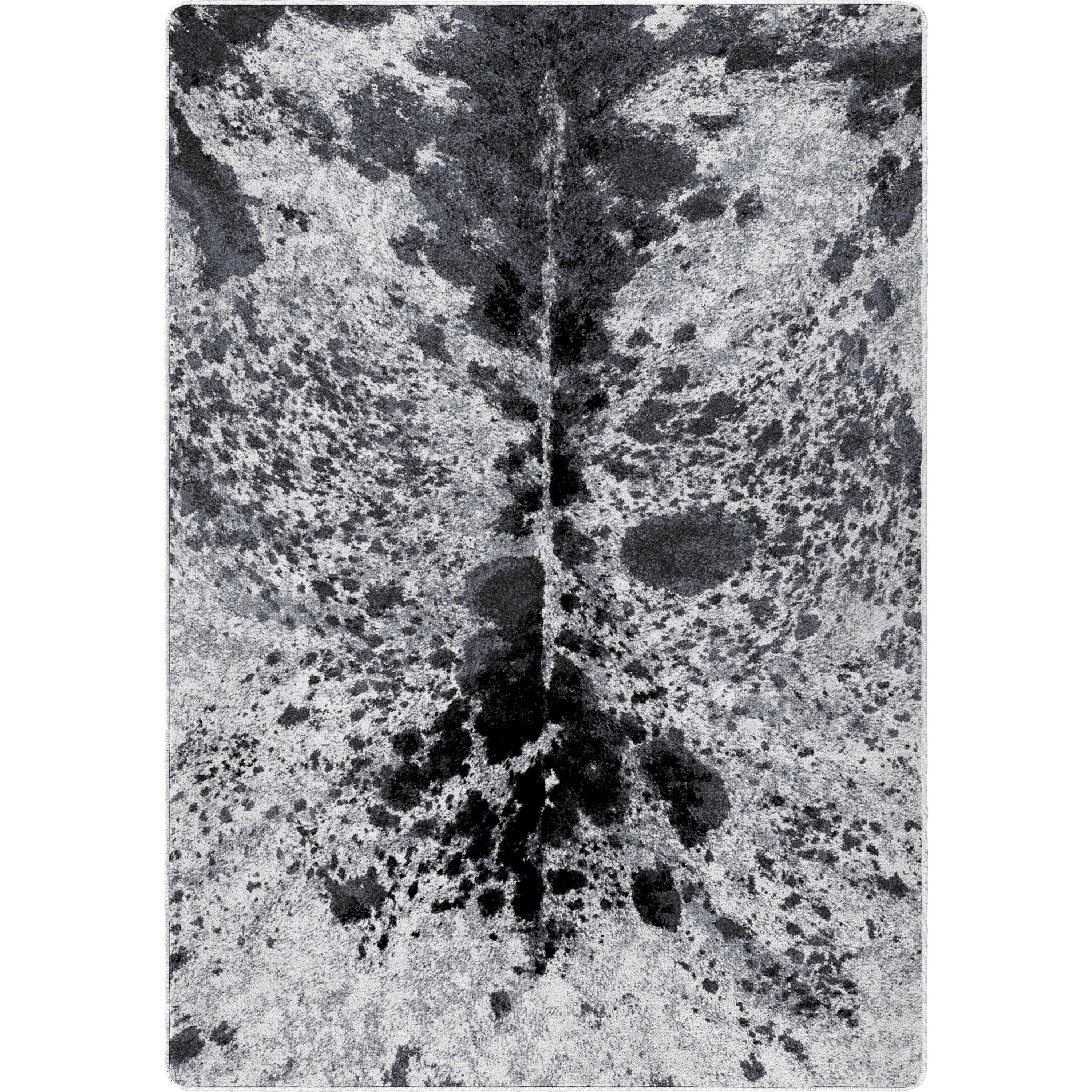 Dependable Pioneer Longhorn Rug – Black And White Sustainable