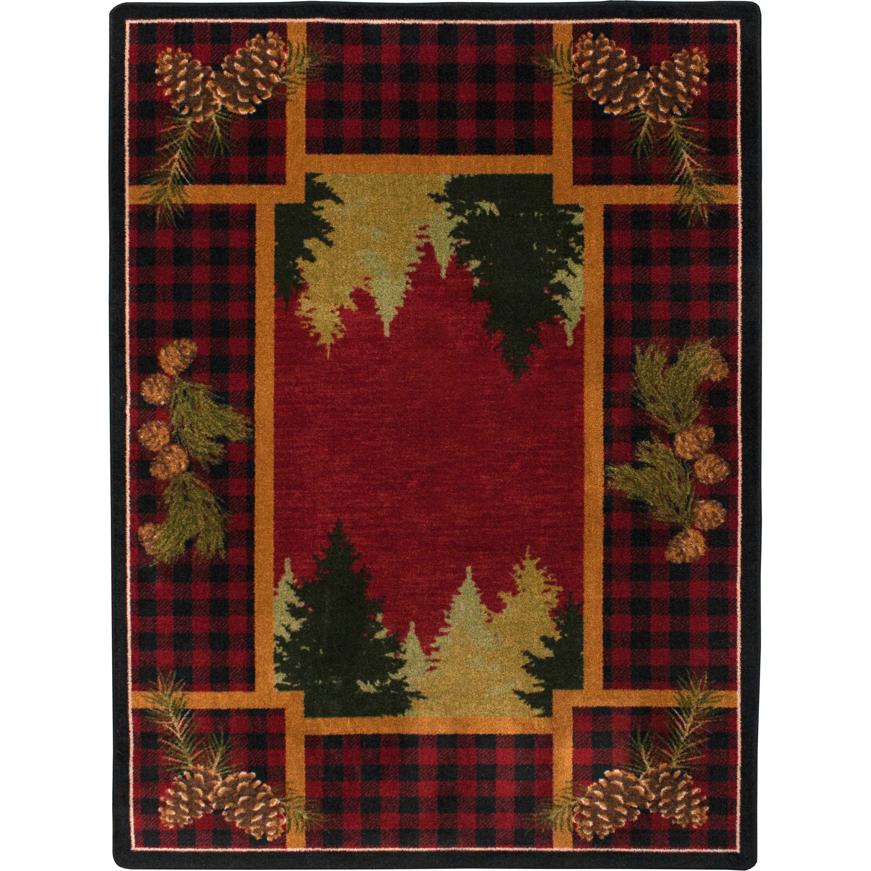 Genuine Plaid Woodsman Rug – Red Outstanding