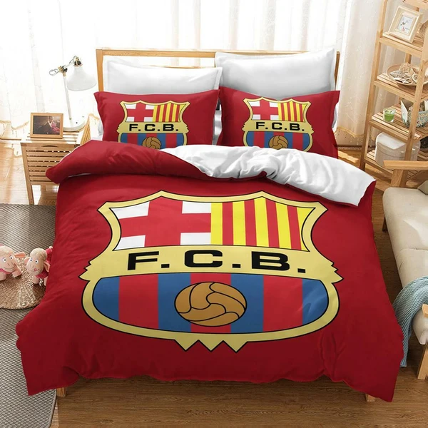 Efficient Football Club Quilt Cover Set – Soccer Team Bedding for Fans High-End