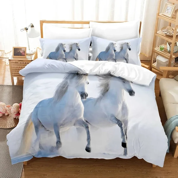 Specialty Horse Duvet Cover Set – Animal Bedding for Kids amp Adults Efficient