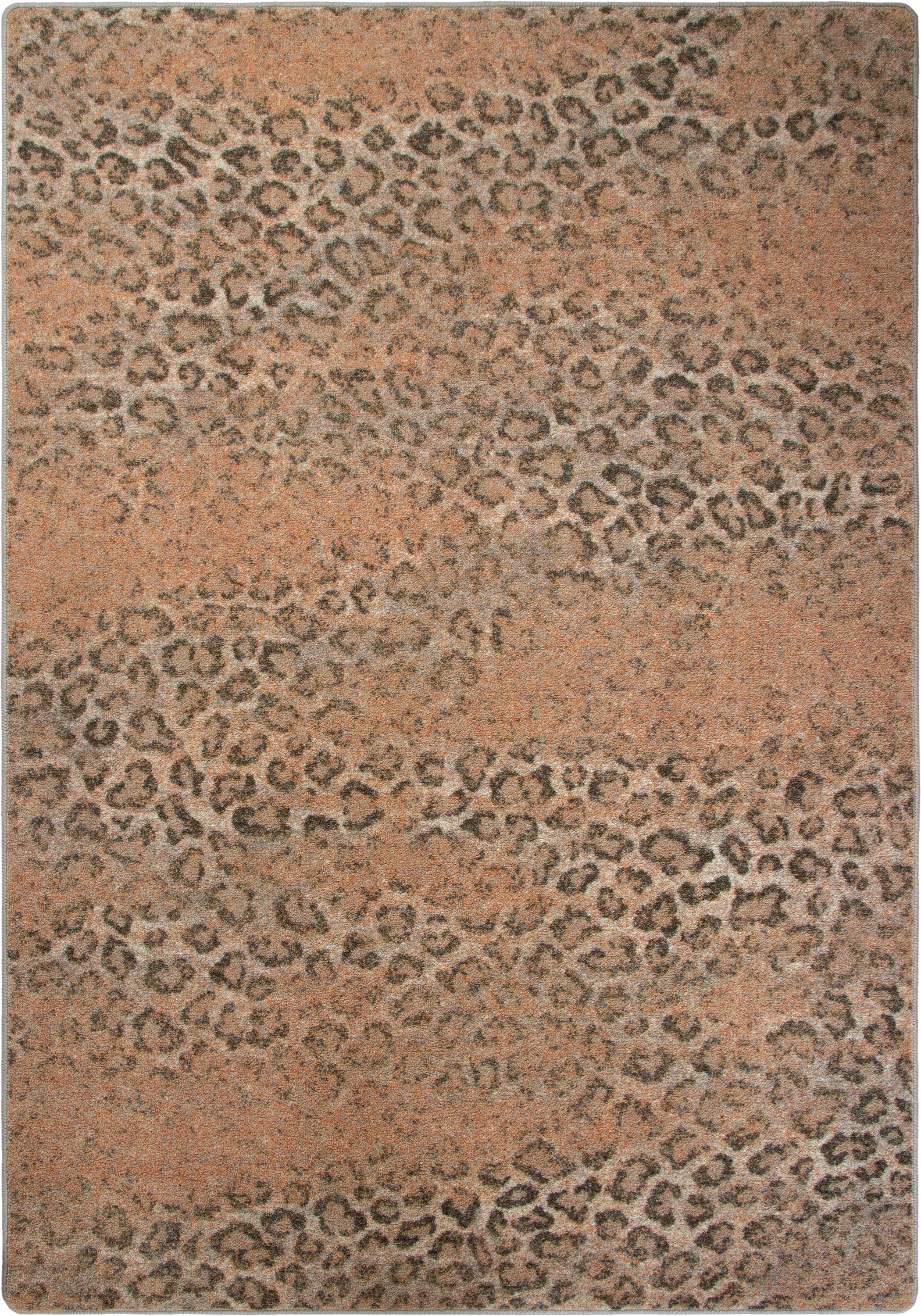 Premium Material Snow Leopard Rug – Distressed Blush Unique