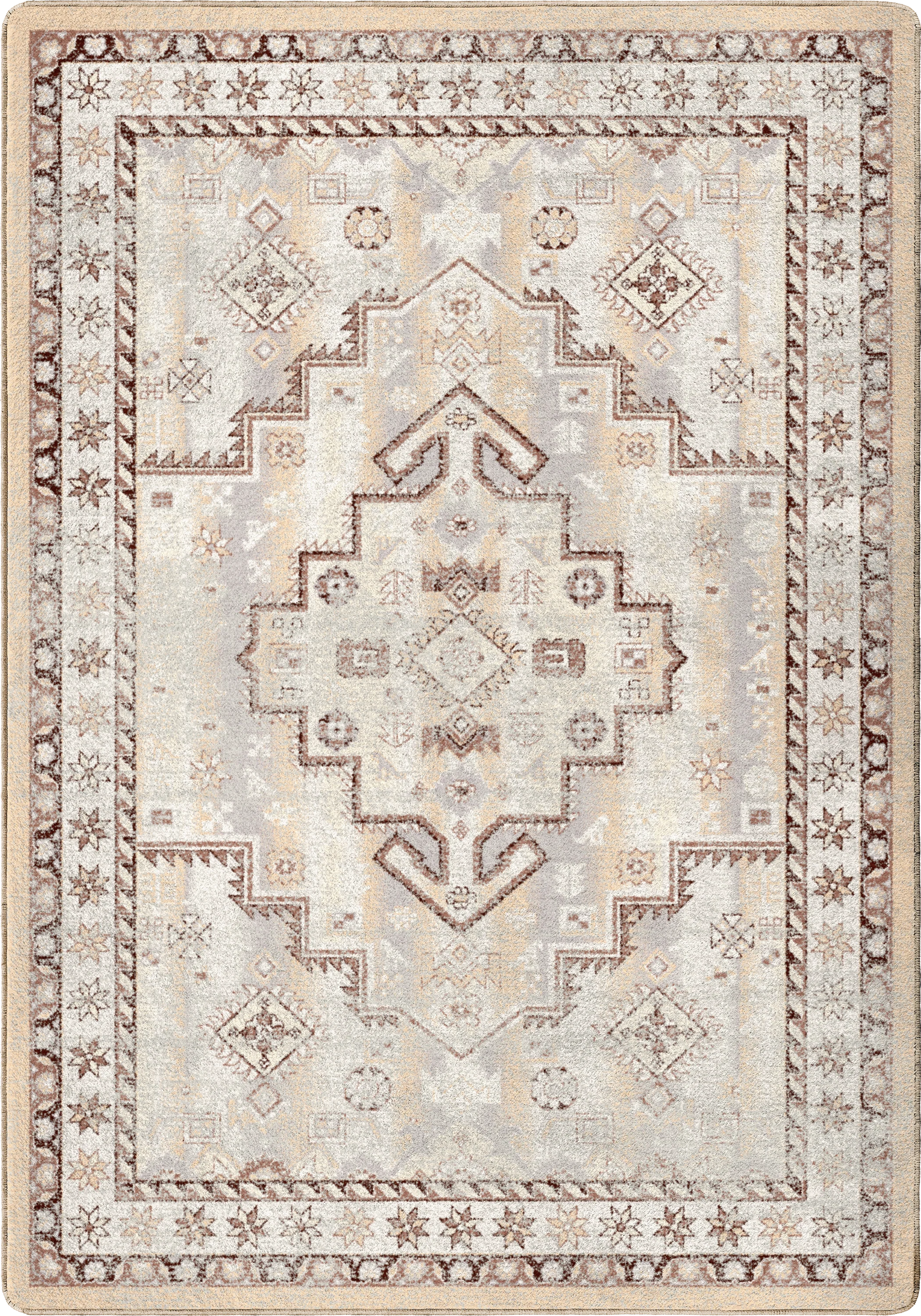 Casual Torn Rug – Natural Genuine