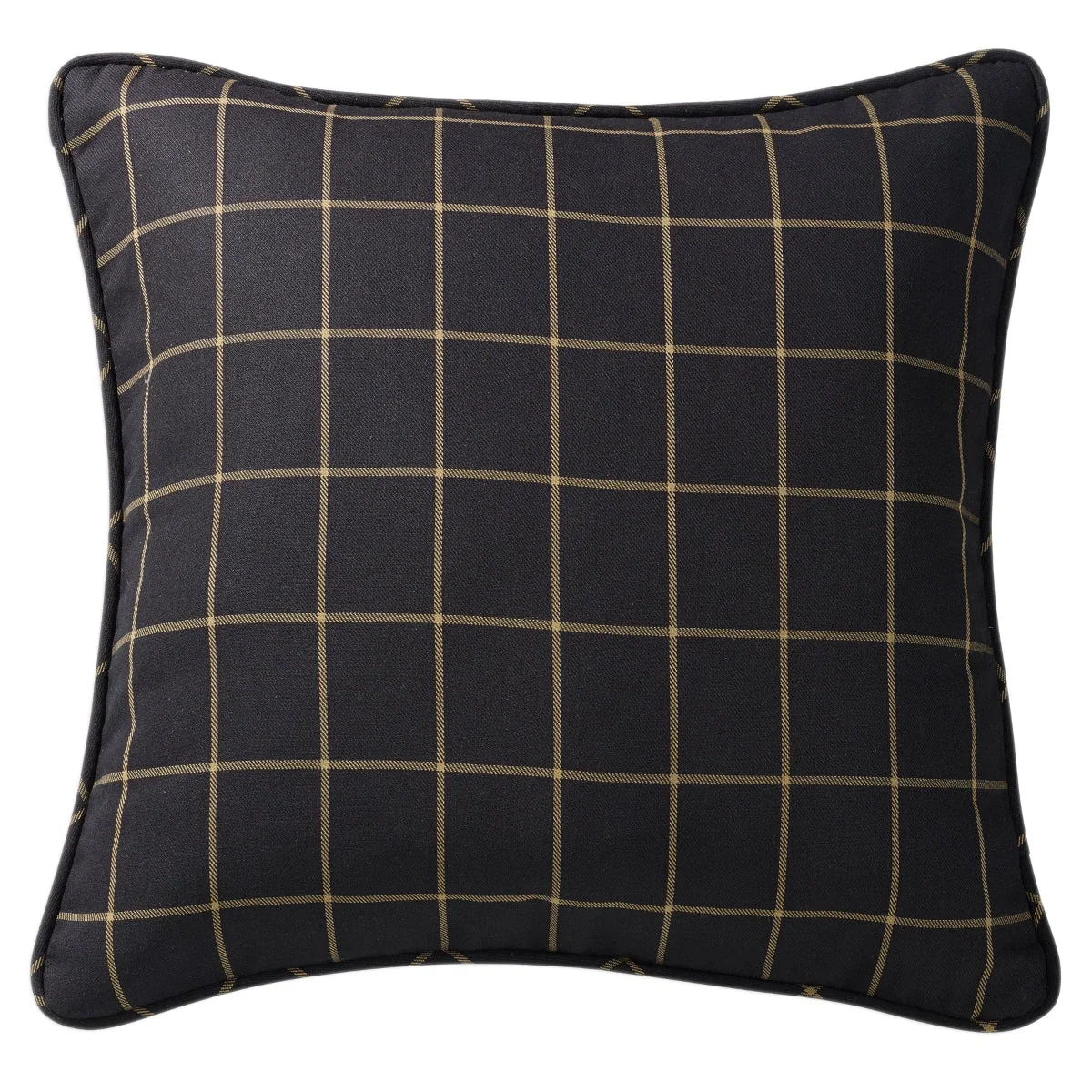 Natural Ashbury Black Woven Tweed Euro Sham Effective
