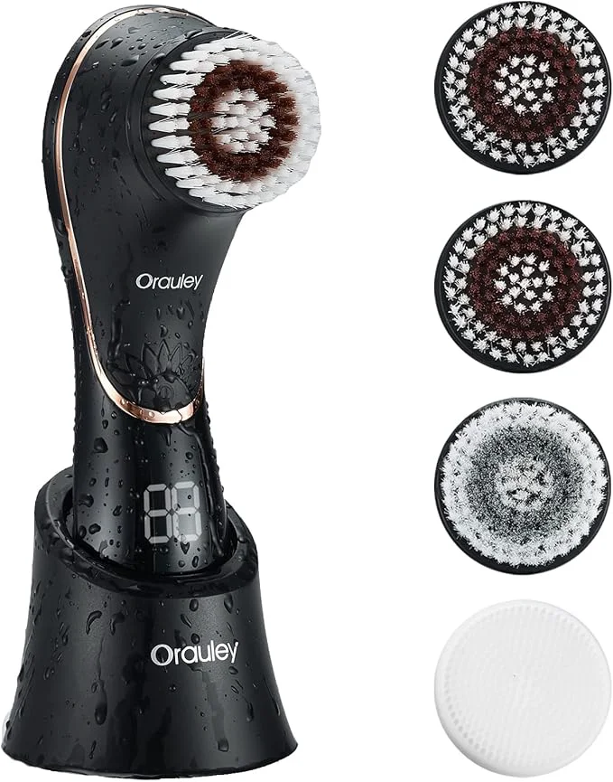 Specialty Facial Cleansing Brush Electric Face Scrubber Rechargeable Exfoliator IPX-7 Exclusive