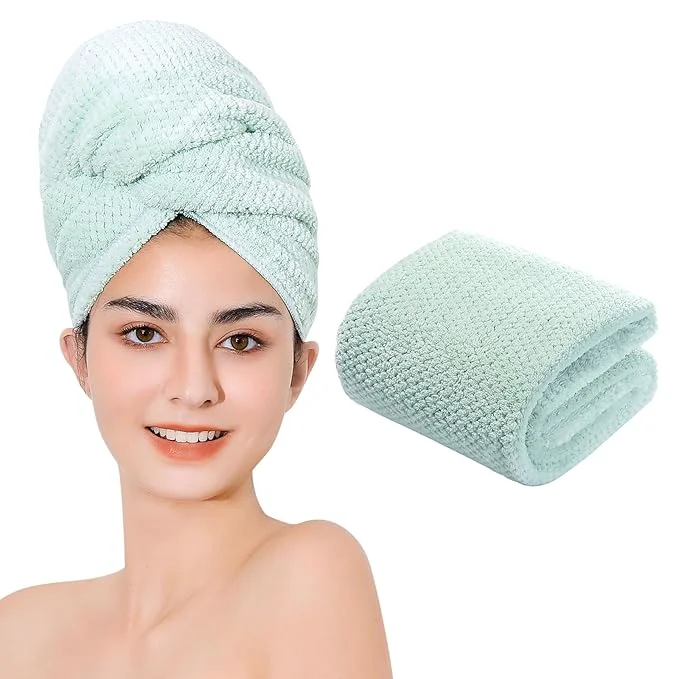 Refined Microfiber Hair Towel Quick Dry Hair Towel Hair Drying Towels Suitable High-Grade