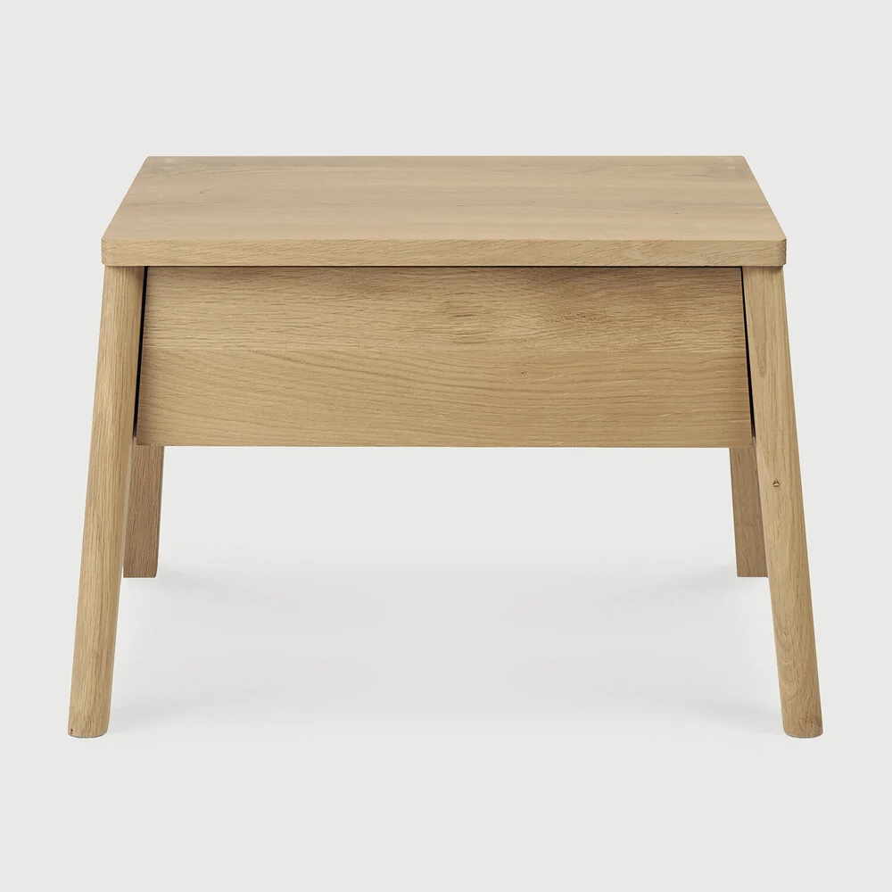 Pure Air Solid Oak Bedside Table Versatile