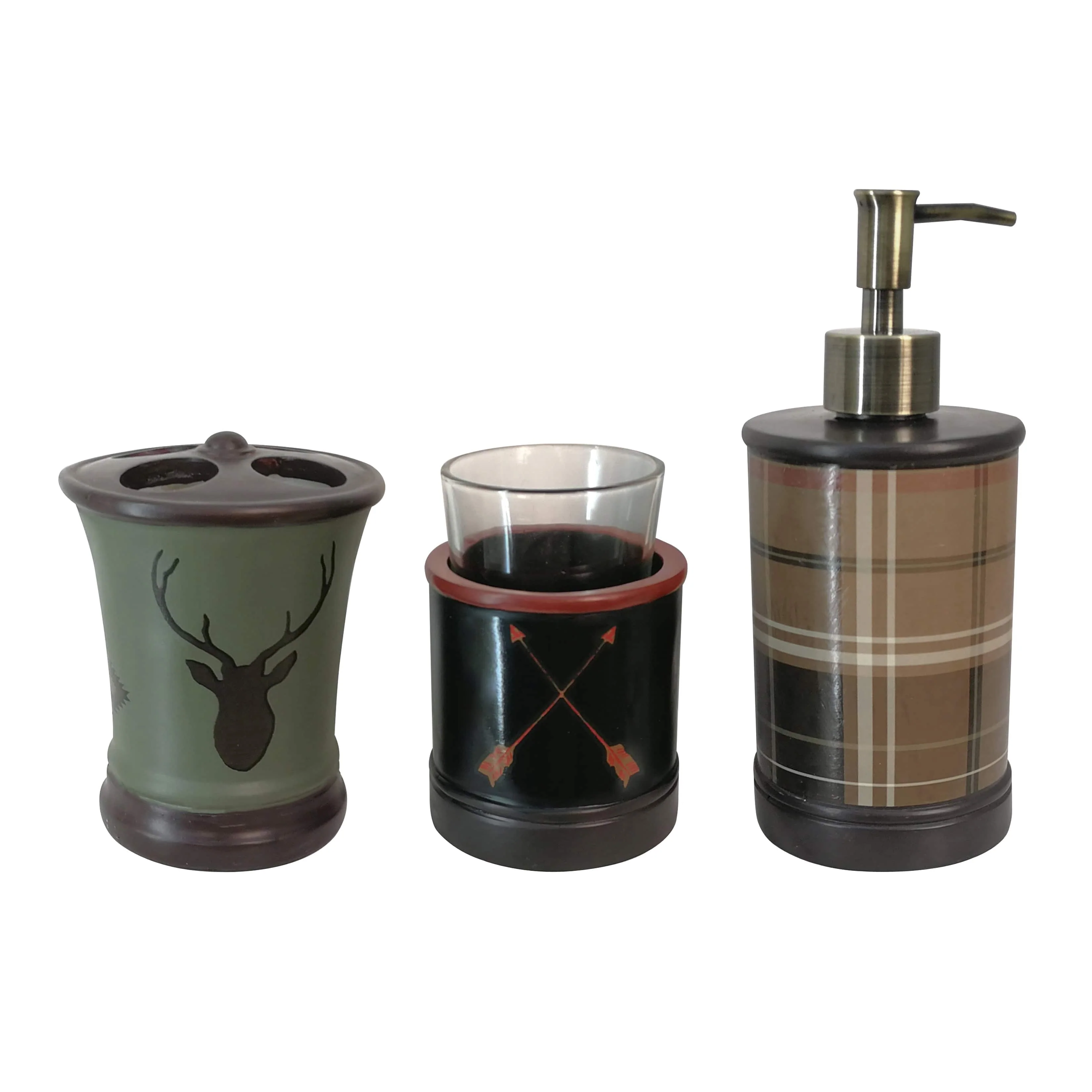 Smart Aztec Bear Countertop Bathroom Set 3 Pc Easy-to-Use