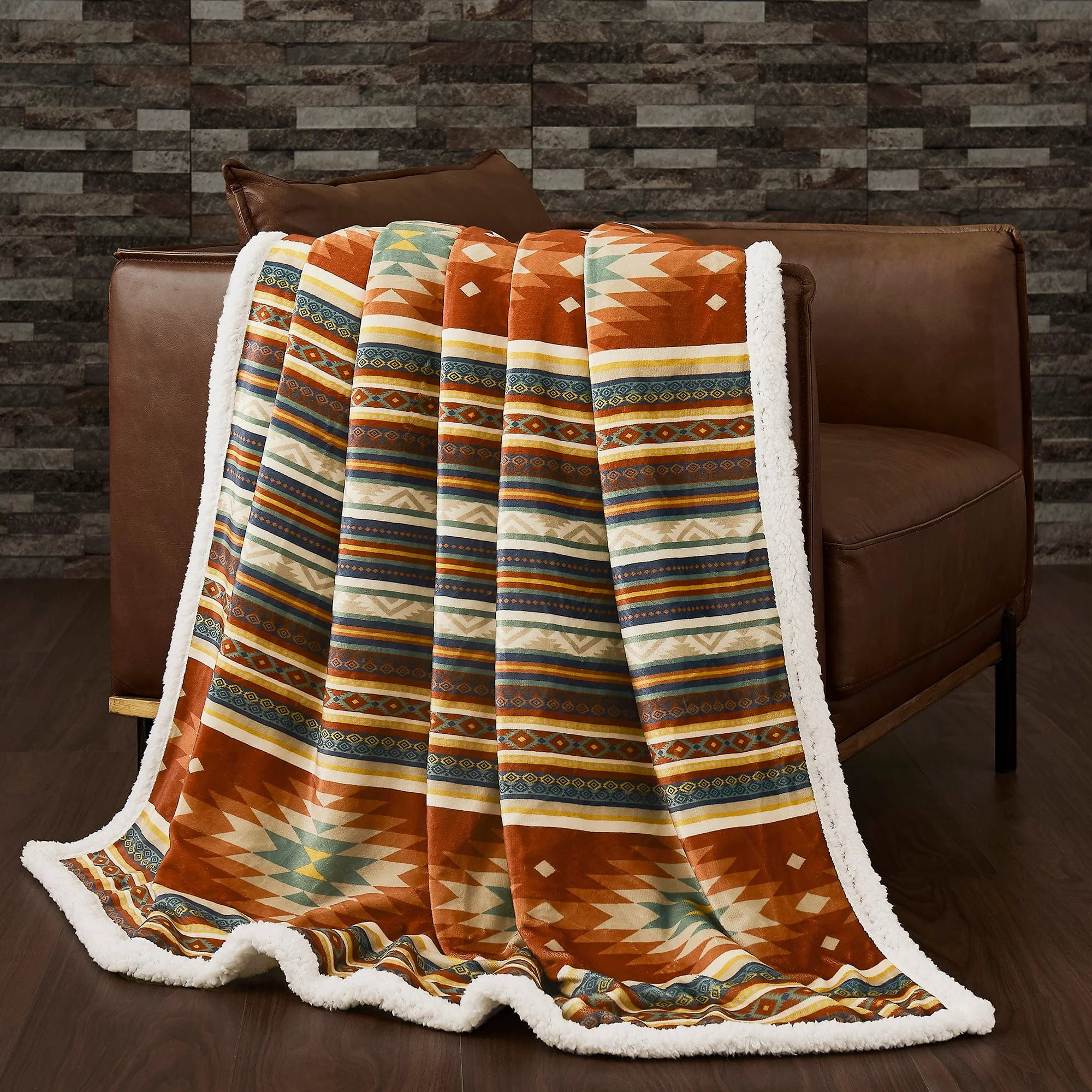 Healthy Del Sol Campfire Sherpa Throw Exclusive