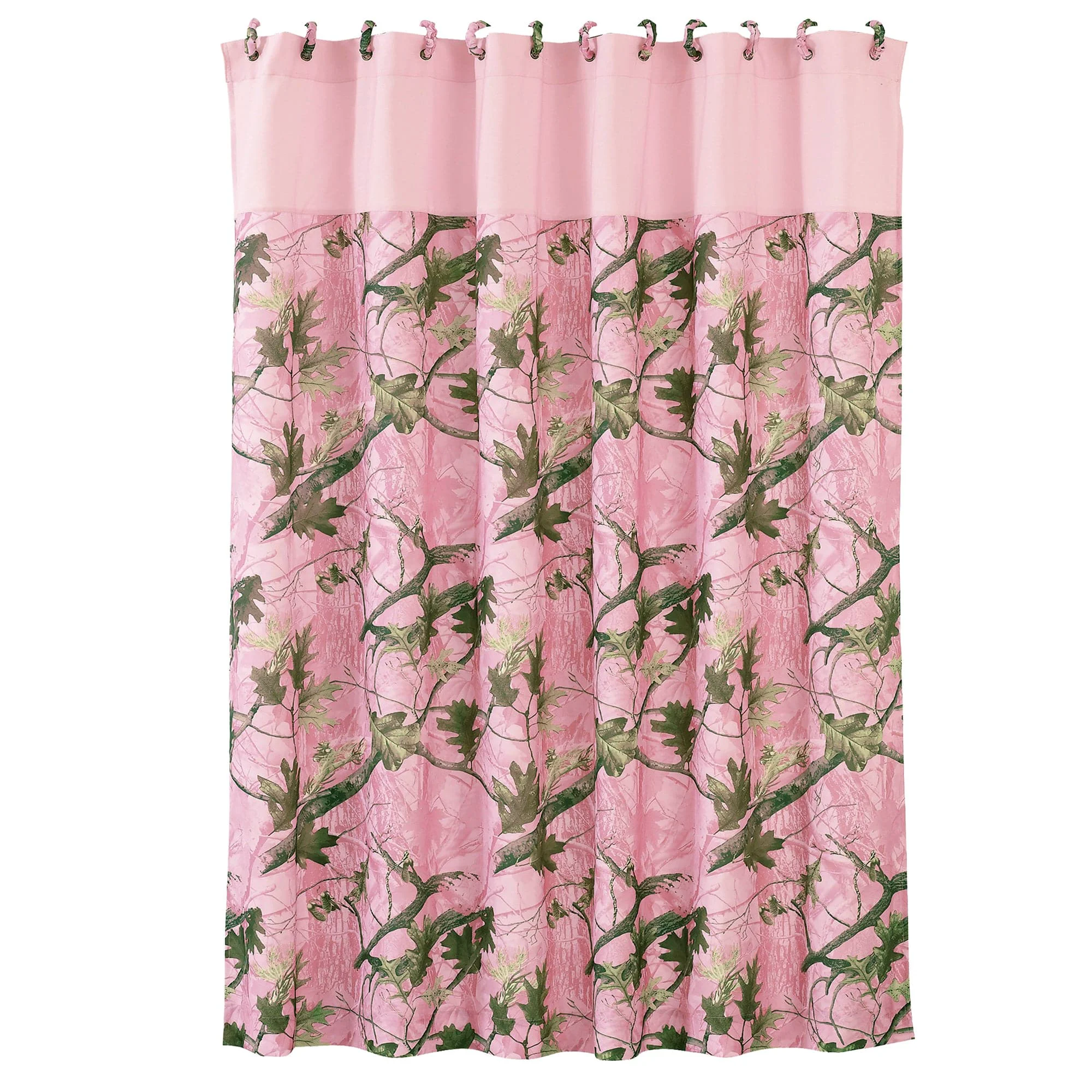 Responsible Oak Camo Pink Shower Curtain Professional