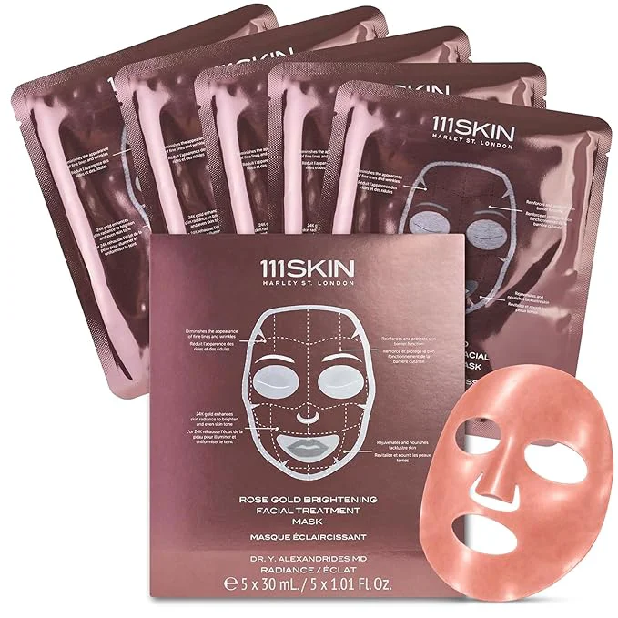 Pure 111SKIN Rose Gold Brightening Facial Treatment Mask Fragrance The Healthy