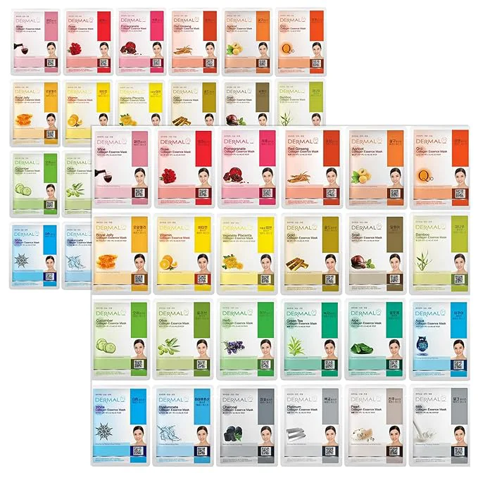 Healthy DERMAL 48 Combo Pack Made in Korea Facial Mask – 20 Years of K-Beauty Official