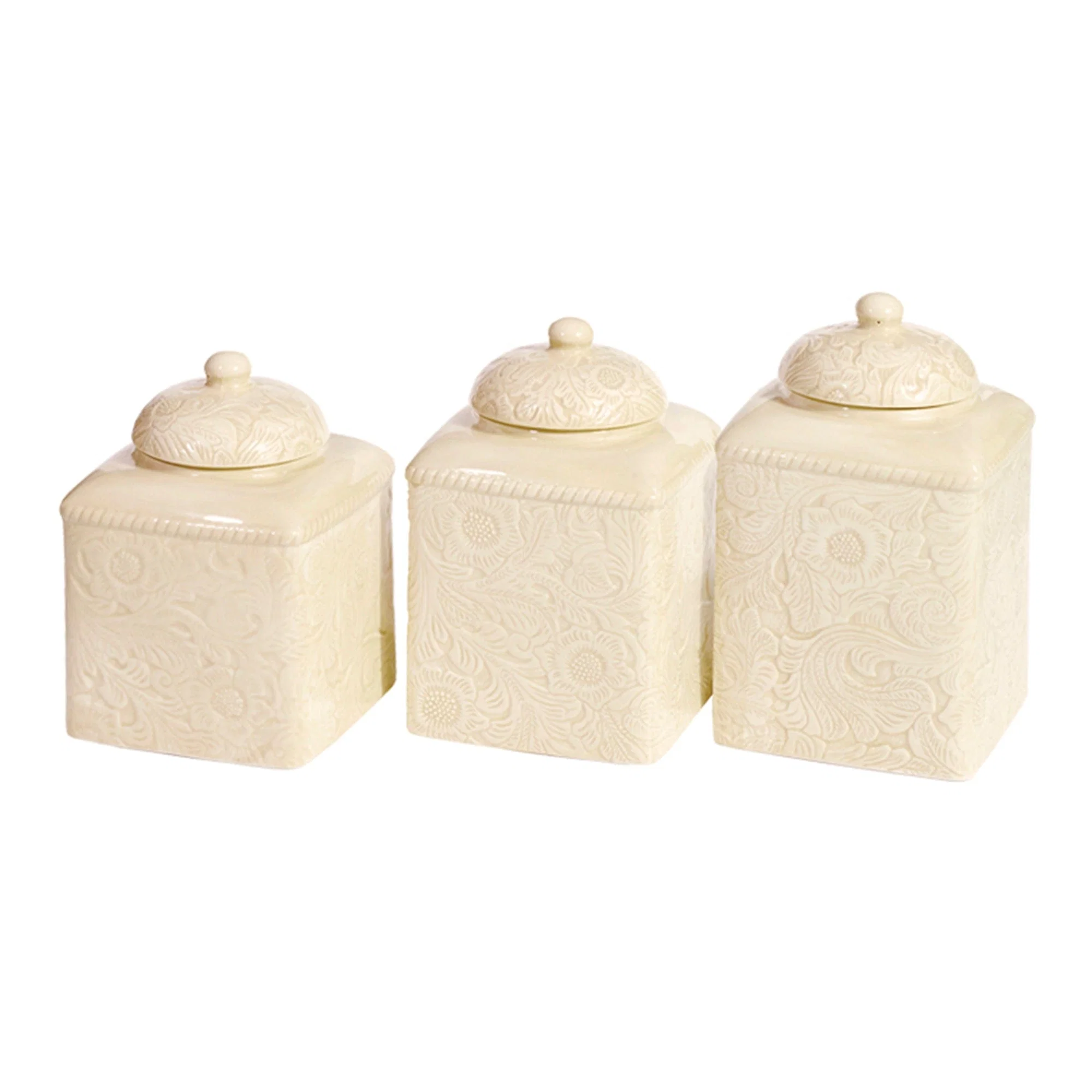 Exclusive Savannah Canister Set 3 Pc Secure