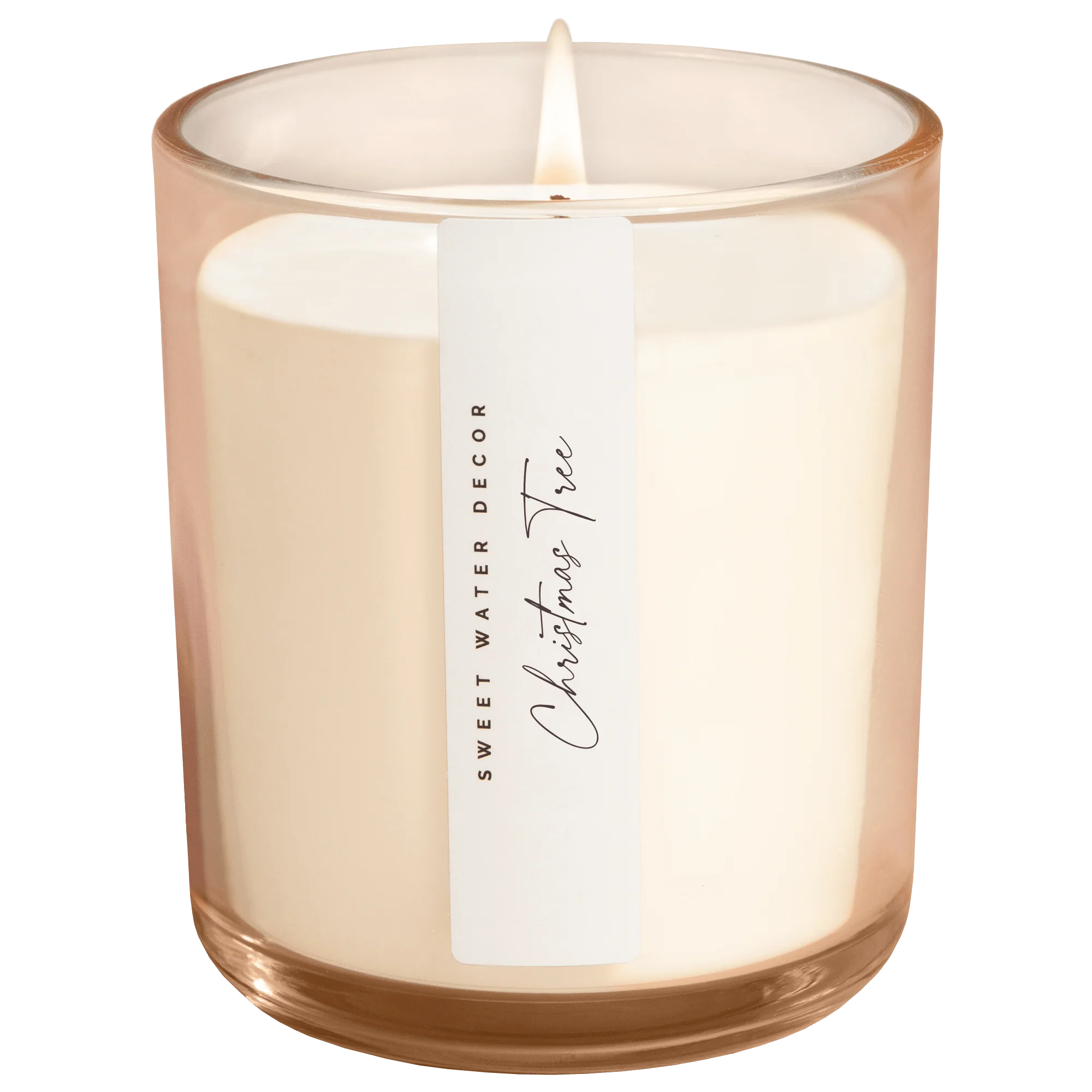 Enhanced Christmas Tree Soy Candle – Tinted Glass Jar – 12 oz Prestigious