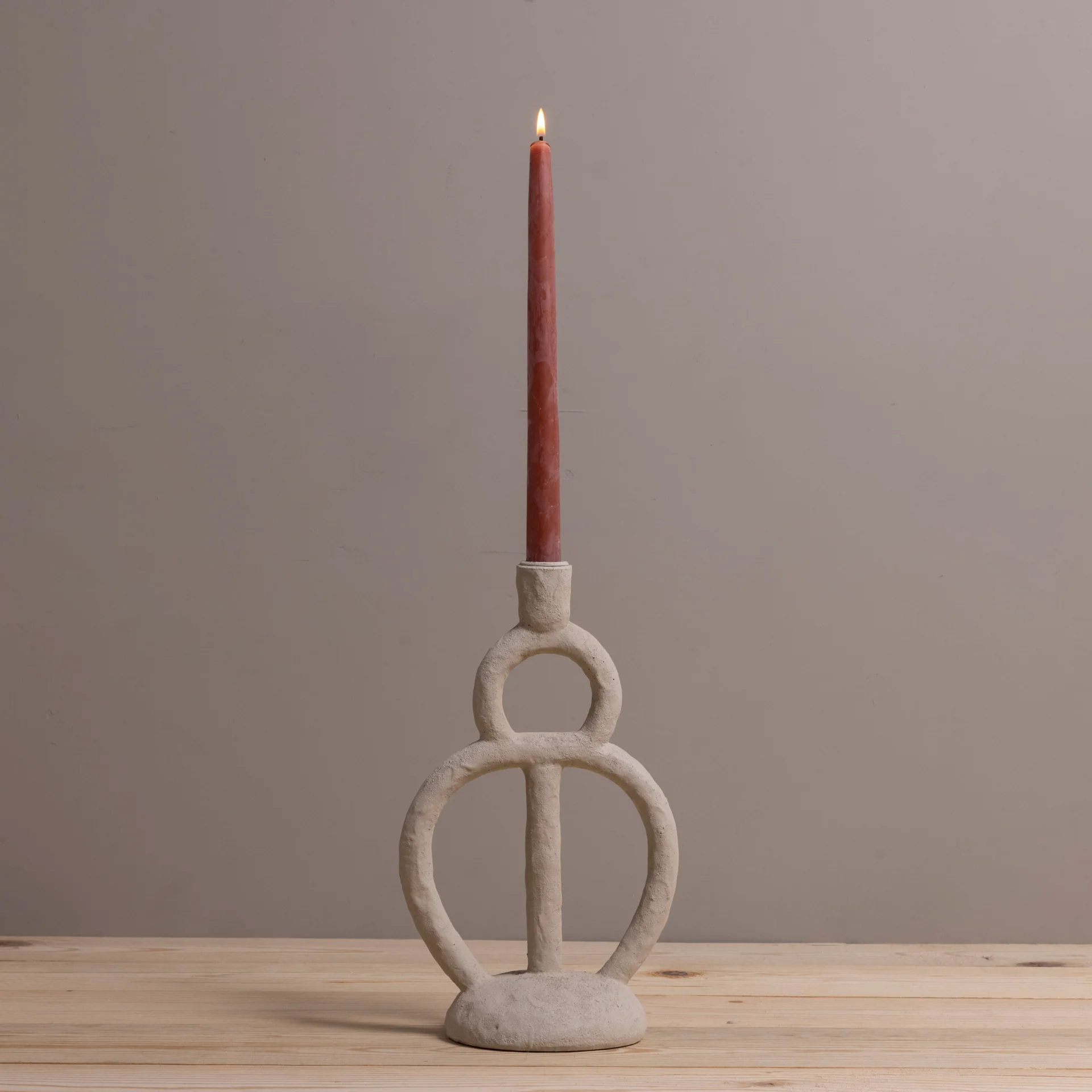 Trendy Tall Scuptural Taper Holder Unique