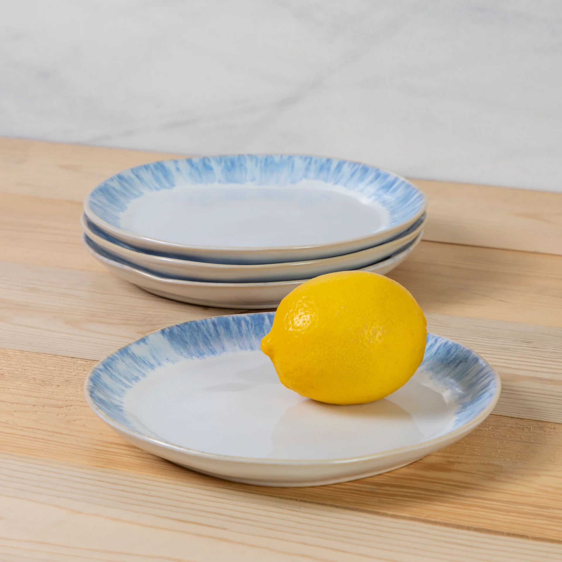 Stylish Brisa Side Plate Ria Blue Set of 6 Fine Crafted
