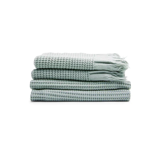 Refined Ella Waffle Hand Towel Sage Long-Lasting