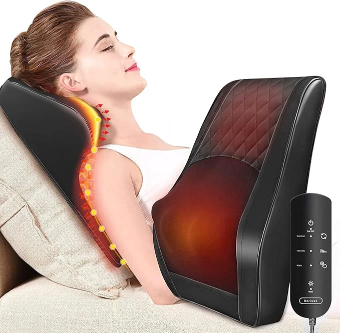 Practical Boriwat Back Massager with Heat 3D Kneading Massage Pillow Next-Generation
