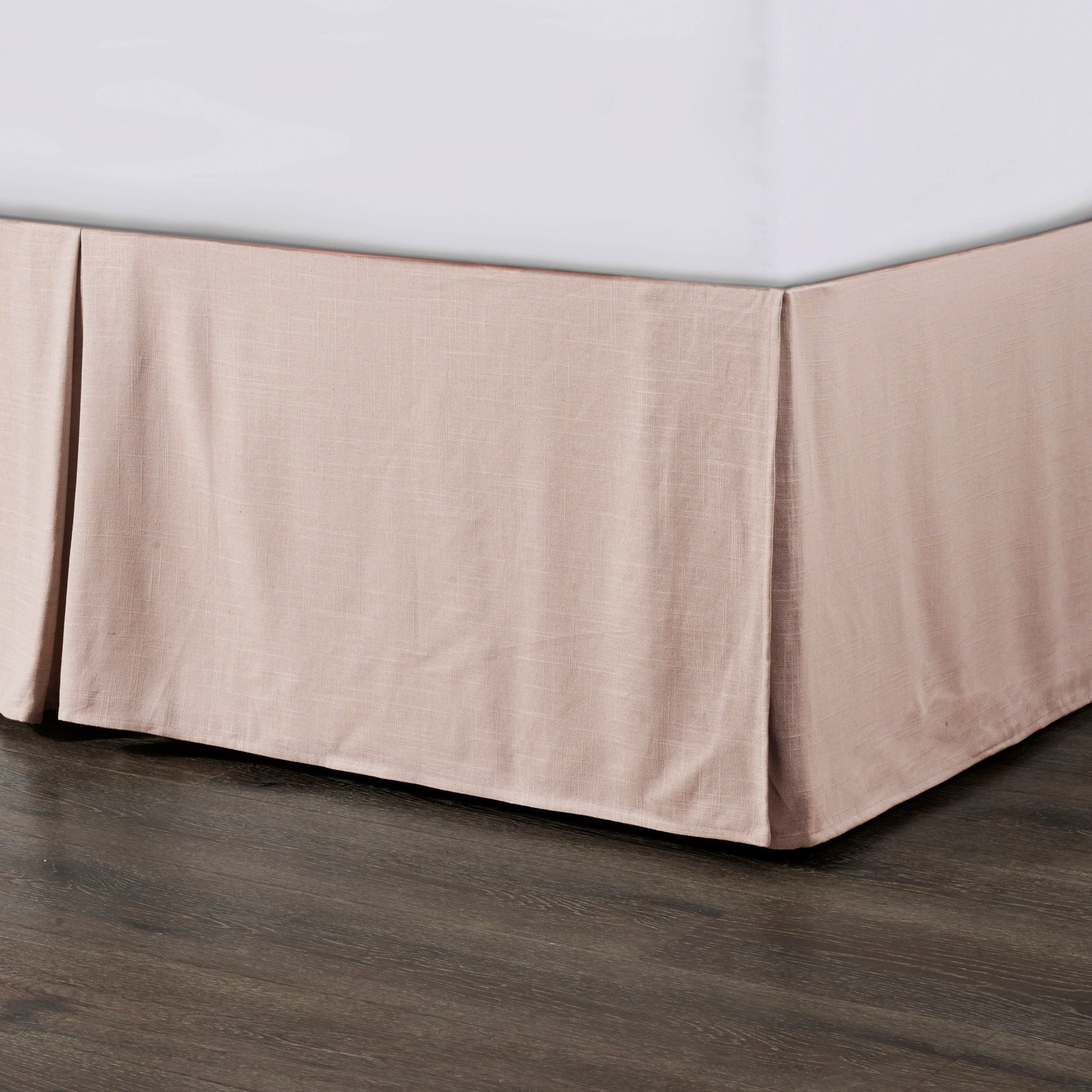 Elegant Hera Washed Linen Tailored Bed Skirt Selected