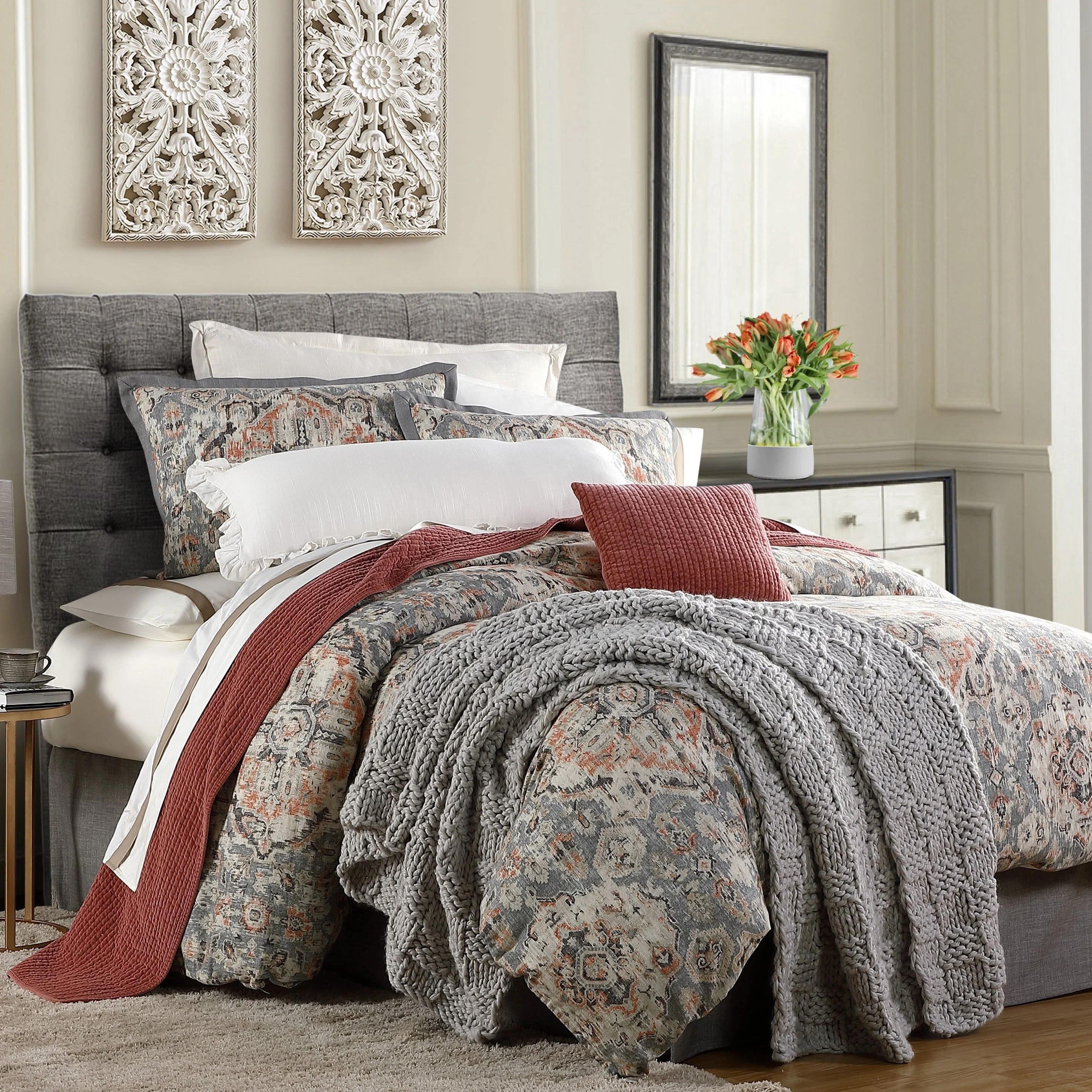 Fine Carmen Kilim Comforter Set 2 Pc Eco-Friendly