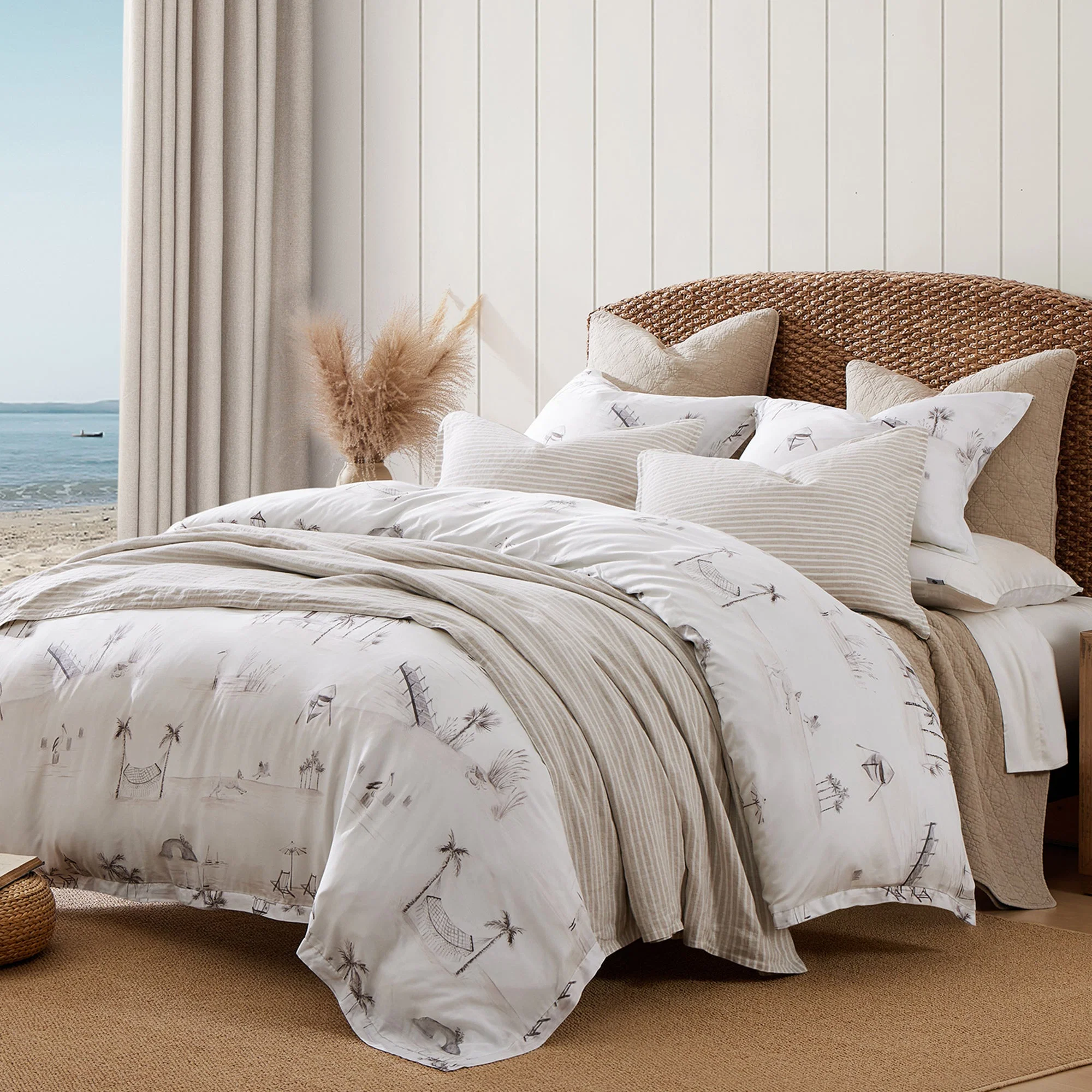 Original Seaside Eucalyptus Comforter Set 3 Pc Enhanced