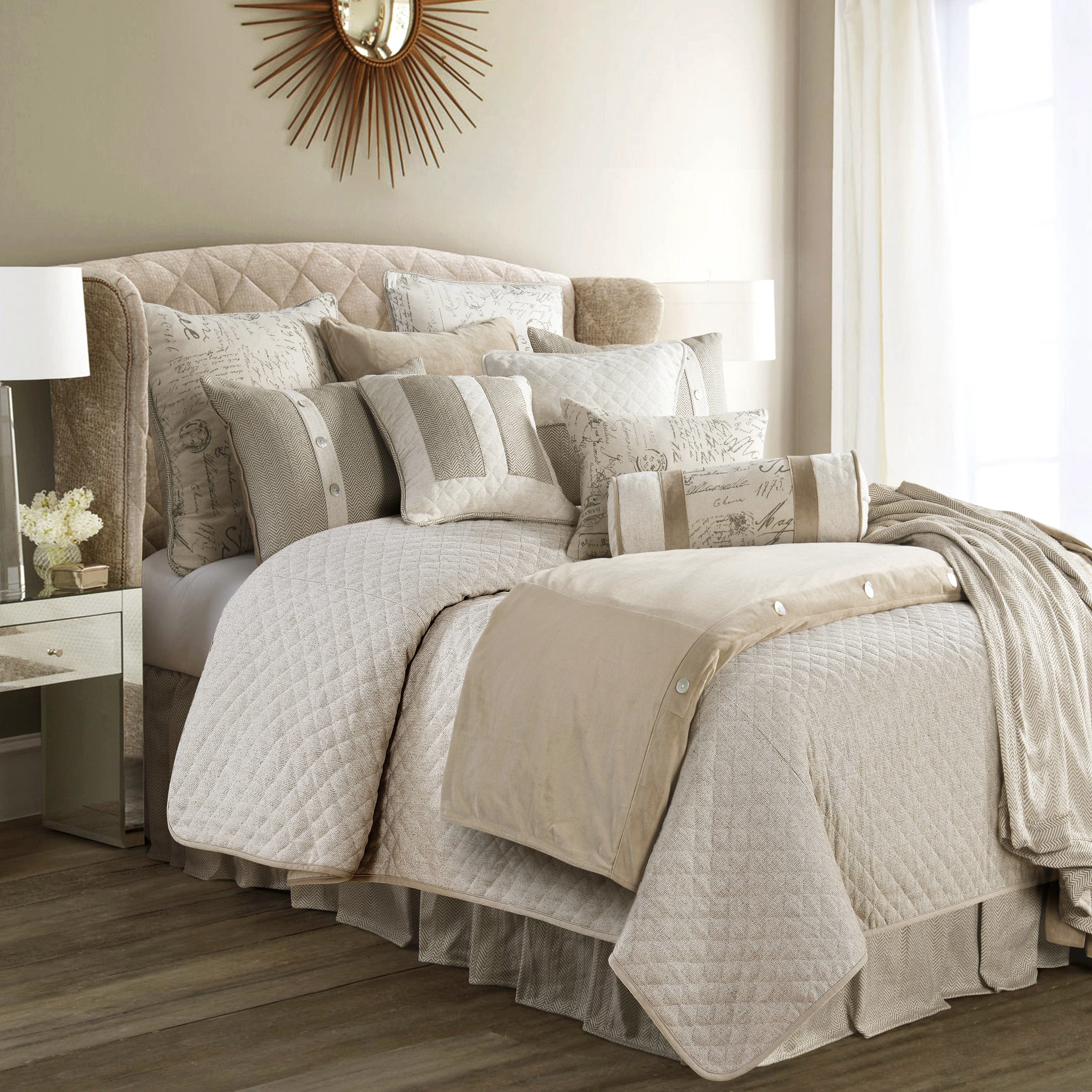 Dependable Fairfield Linen Coverlet Set 3 Pc Relaxed