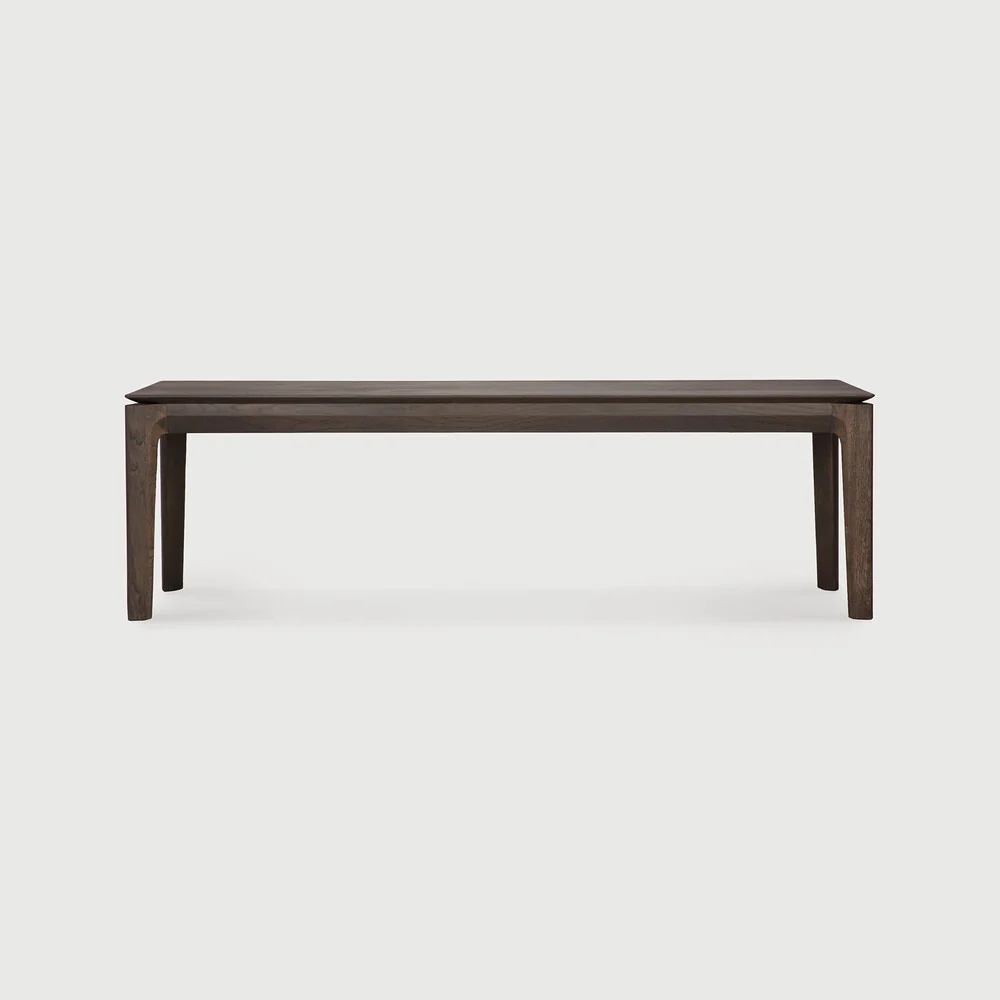 Safe Bok Solid Brown Oak Bench 66 quot High-Quality