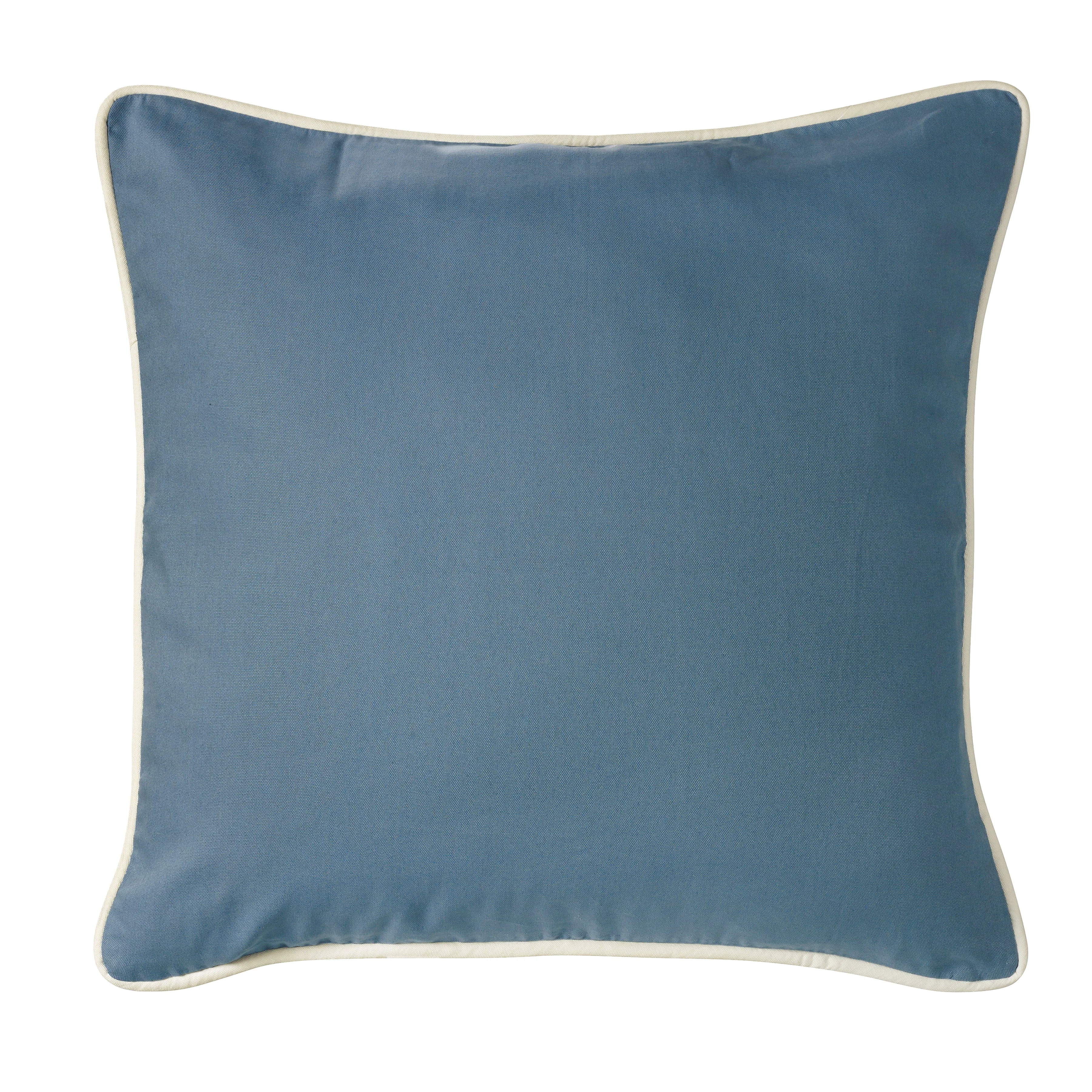Fast Monterrey Blue amp White Piping Euro Sham Outstanding
