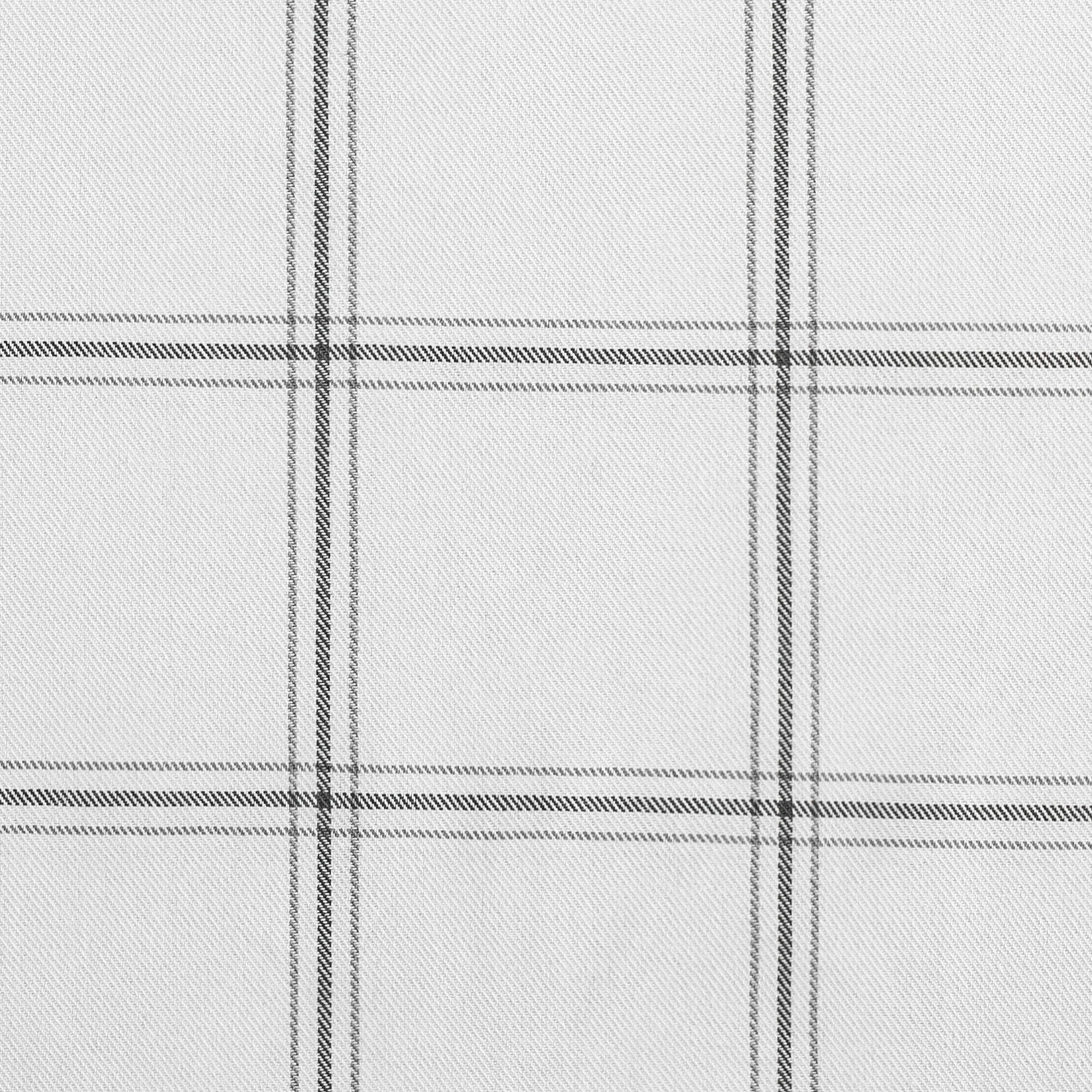 Breathable Windowpane Plaid White Swatch Healthy