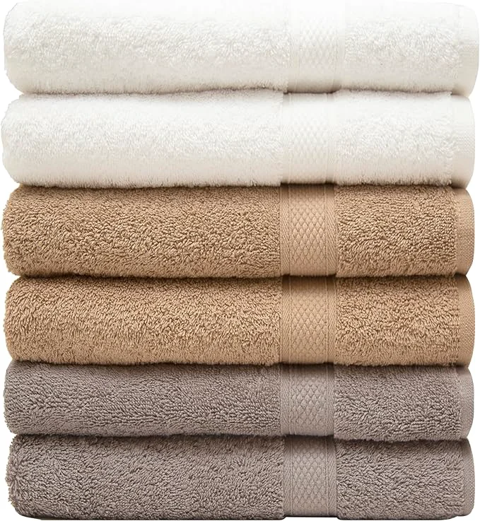 Top-Quality Pleasant Home Bath Towels Set of 6 Cotton 515 GSM Soft Highly Trusted