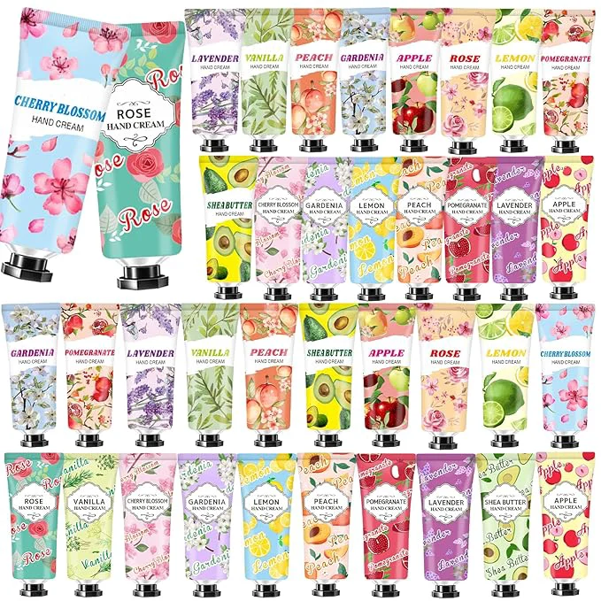 Fast 38 Pack Hand Cream Bulk Gifts Easter Basket Stuffers Mothers Day Gifts Eco-Friendly