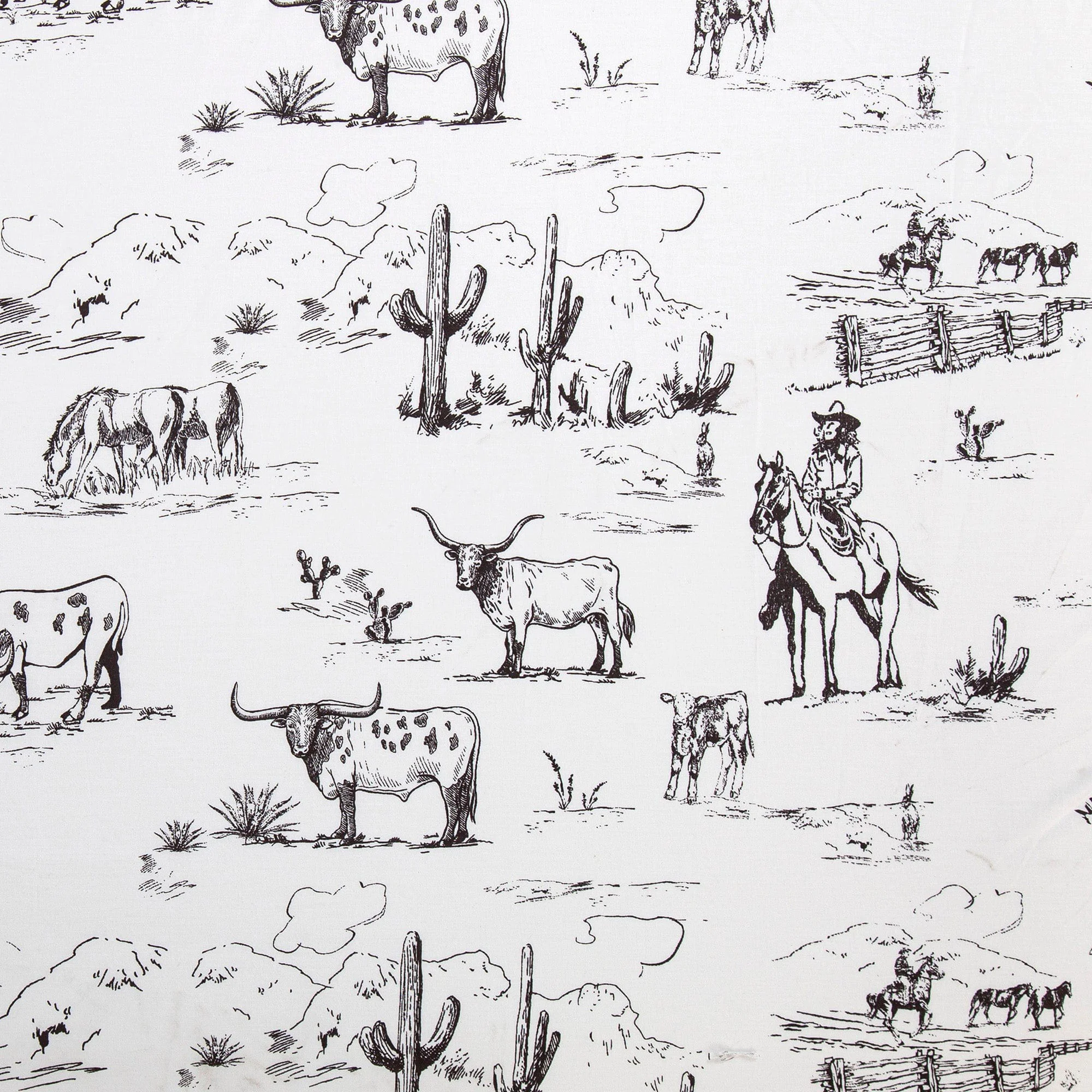 Trendy 200TC Cotton Ranch Life Sheet Swatch Reusable