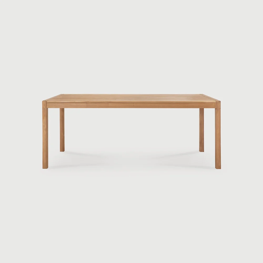 Recyclable Jack outdoor dining table – teak – rectangular Comfortable