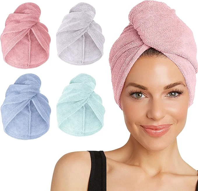 Consistent Turbie Twist 4-Pack Microfiber Hair Towel Reliable