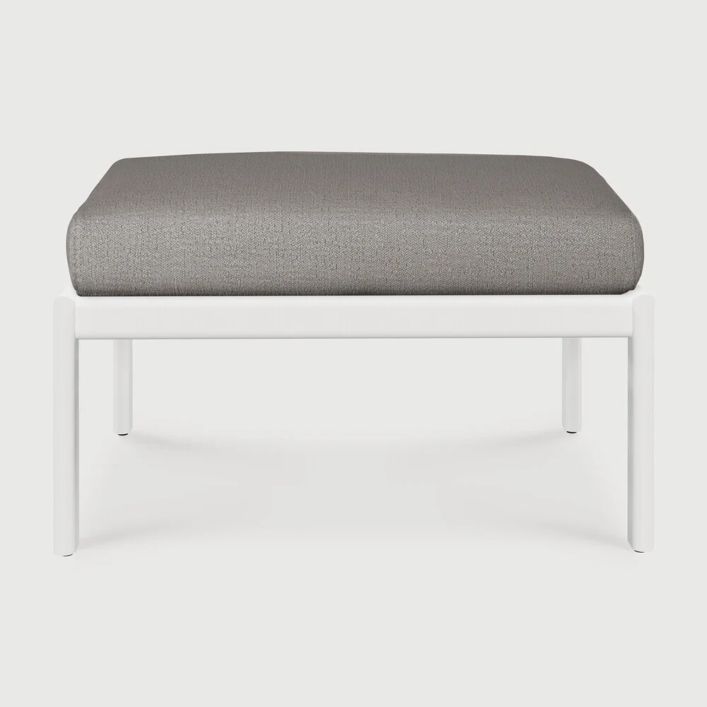 High-Quality Jack outdoor footstool – aluminium – white – Mocha fabric Flexible