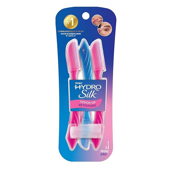 Dependable Schick Womens Silk Touch-Up Eyebrow Razor 3 Count Reliable