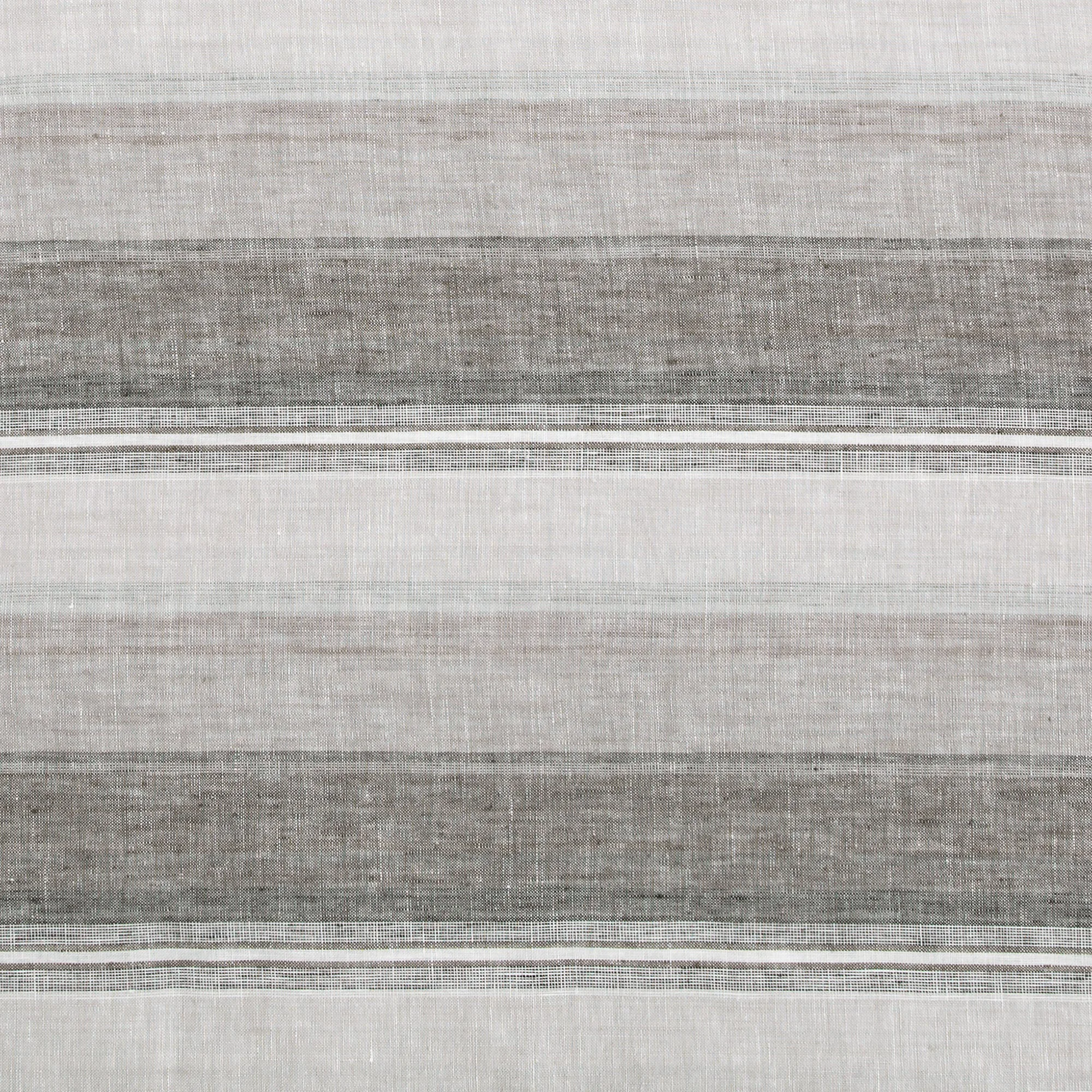 Contemporary French Flax Linen Variegated Stripe Swatch Responsible