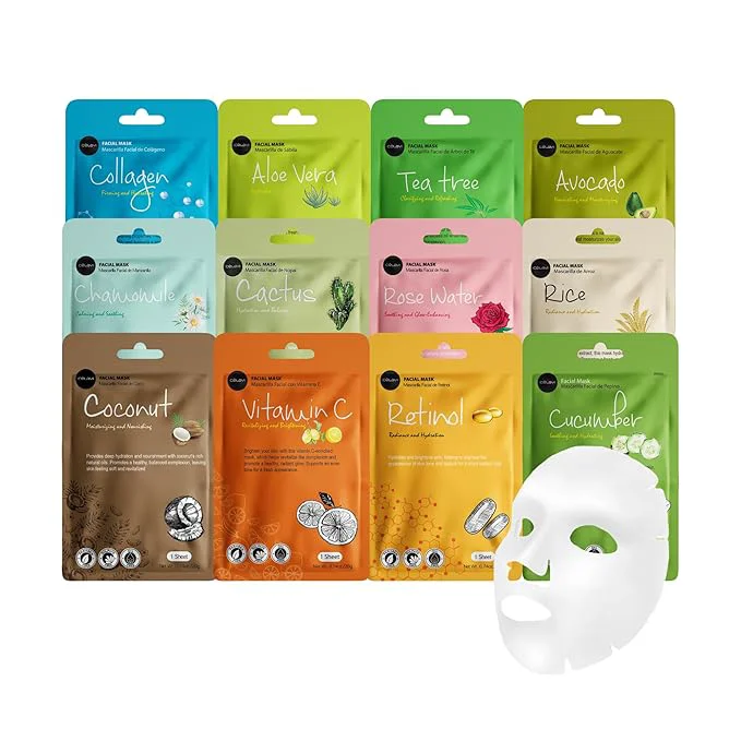 Healthy Celavi Essence Facial Face Mask K-Beauty Skincare Korea Skin Care Moisturizing Long-Lasting