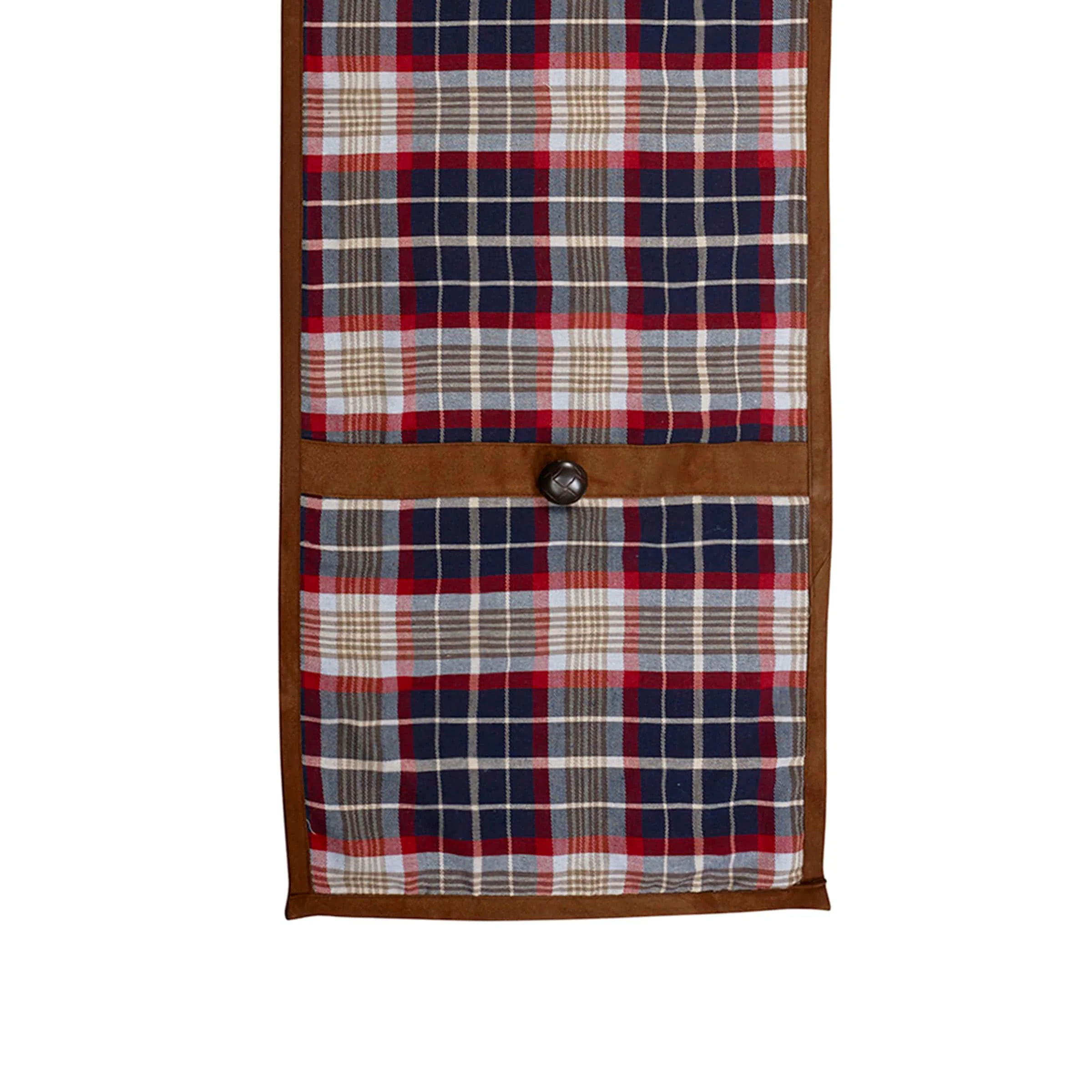Premium Material South Haven-Blue Plaid Suede Runner Elite