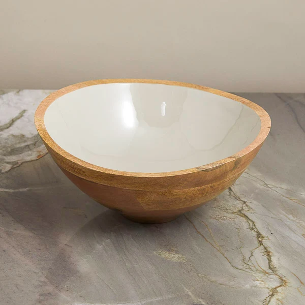 Exceptional Madras Large Bowl Taupe Lightweight