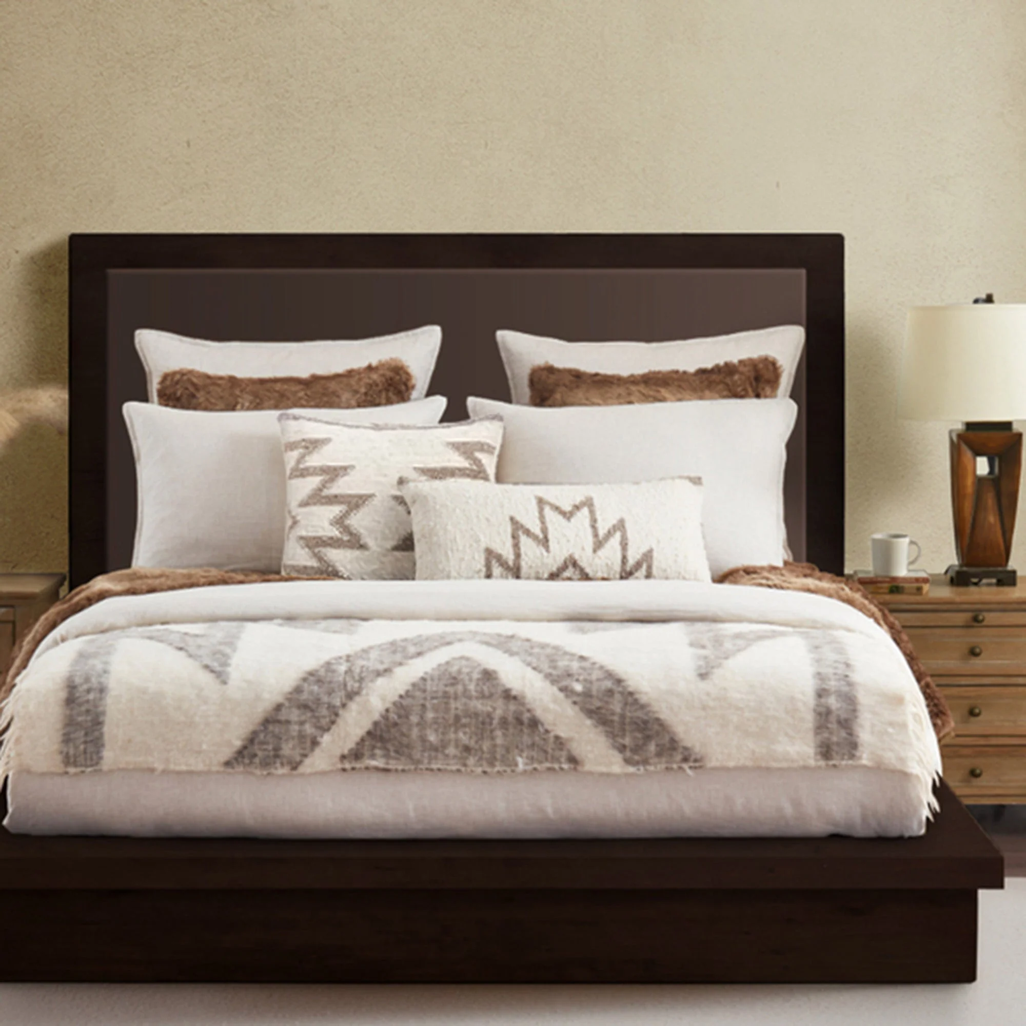 Modern Maguey Handwoven Square Pillow Certified