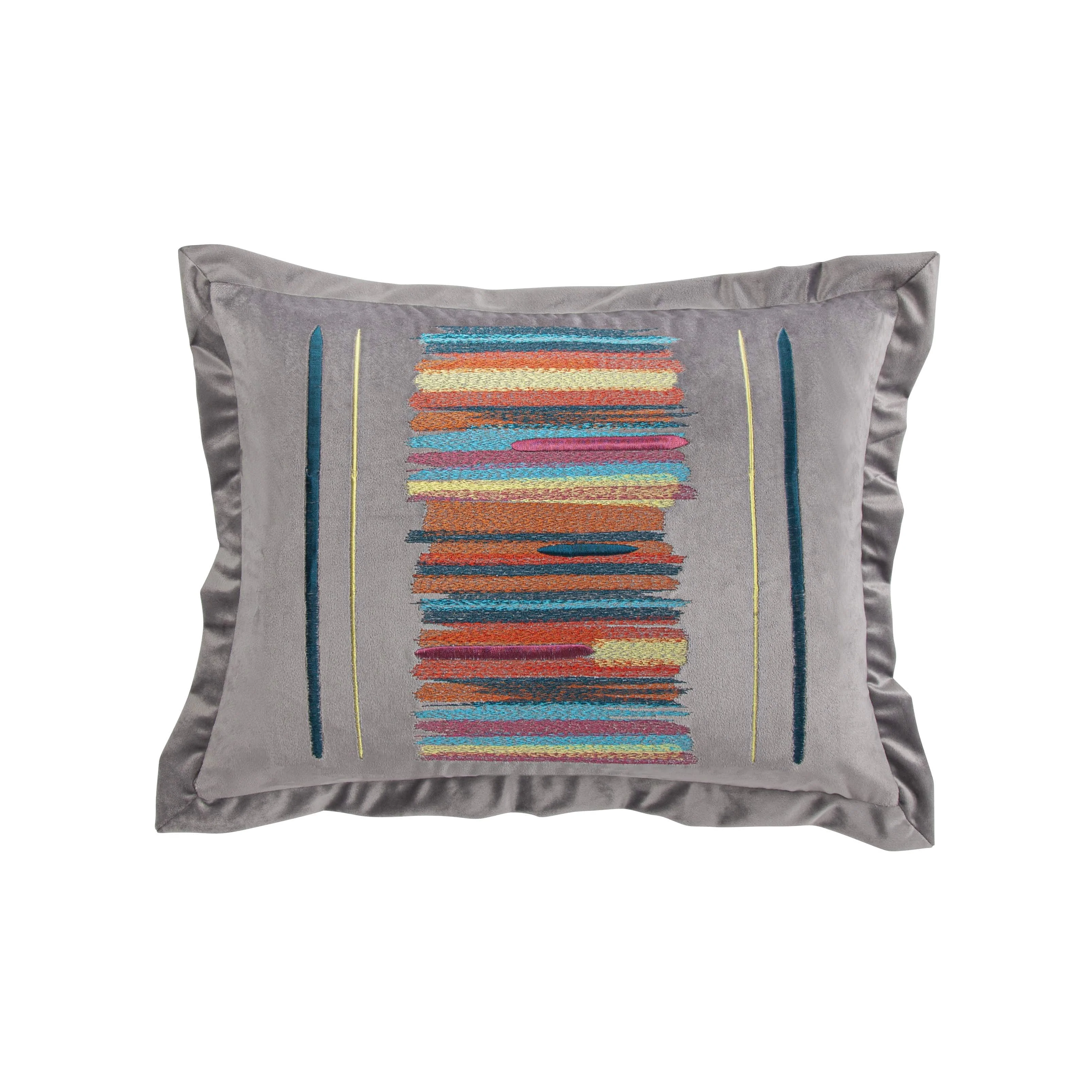 Advanced Abbie Embroidery Kidney Pillow Solid