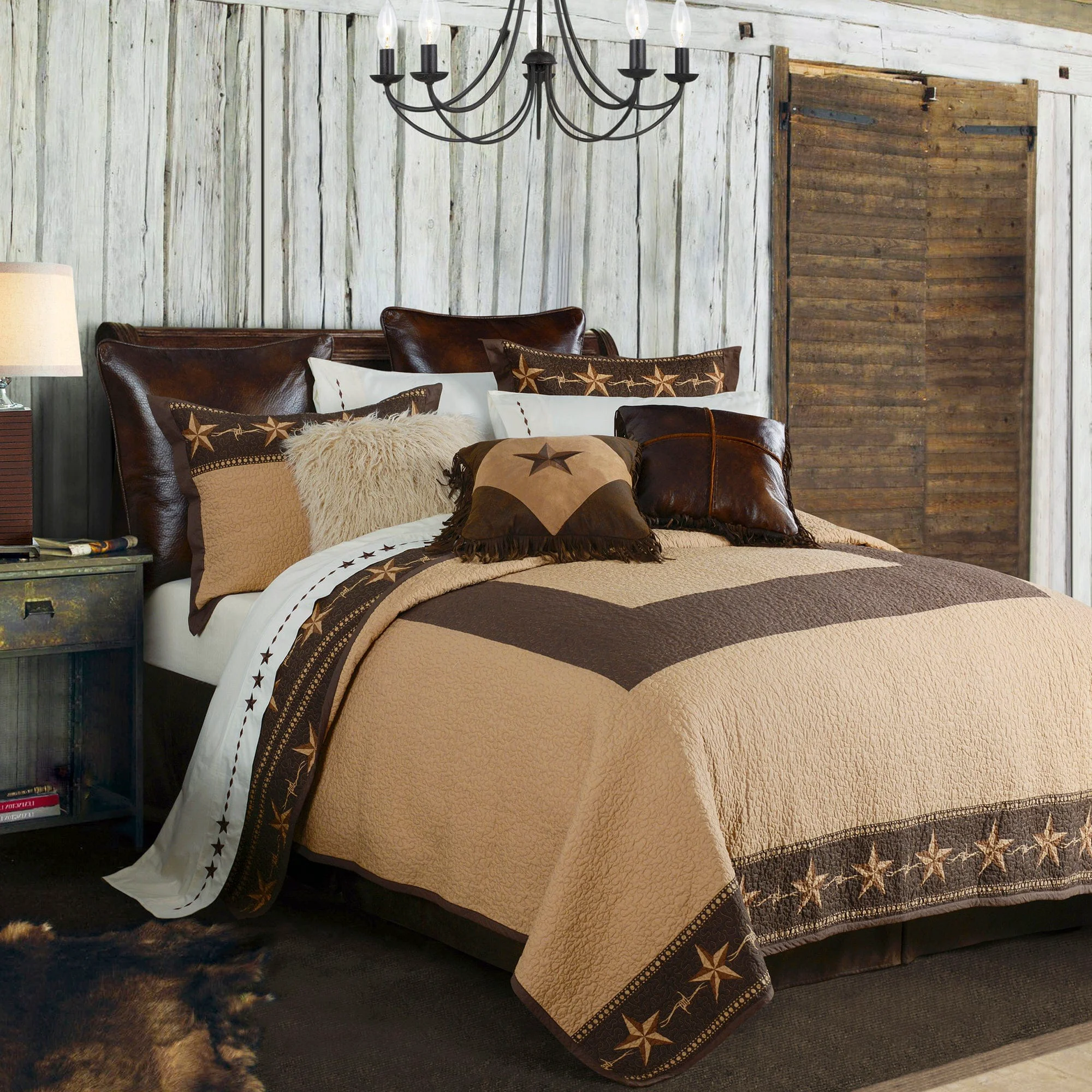 Reliable Star Ranch Reversible Quilt Set 2 Pc Versatile